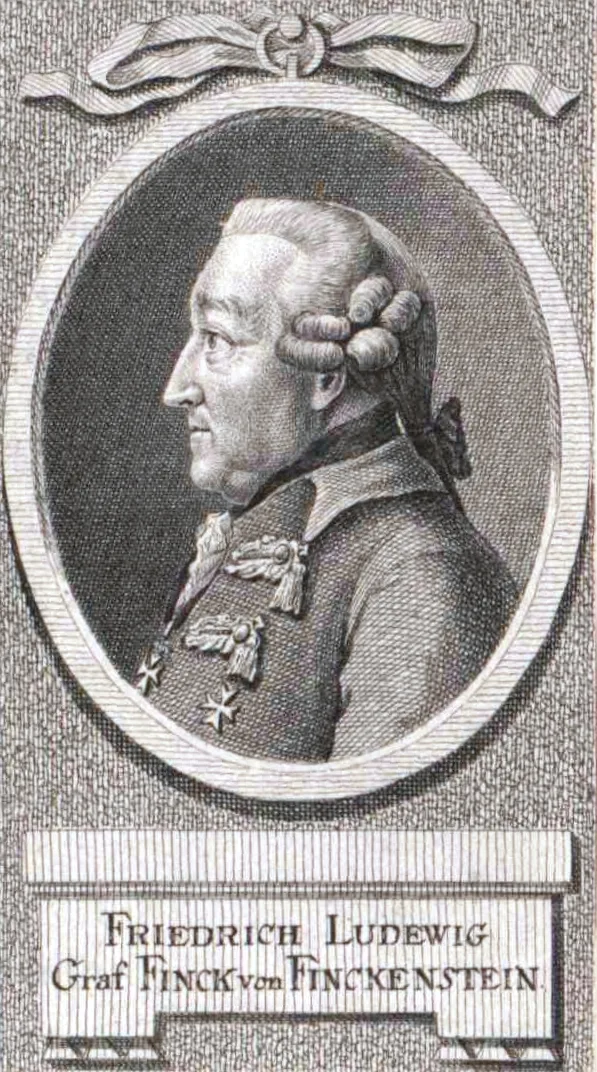 Porträt von Friedrich Ludwig Finck von Finckenstein (1709–1785) – Gedenkseite