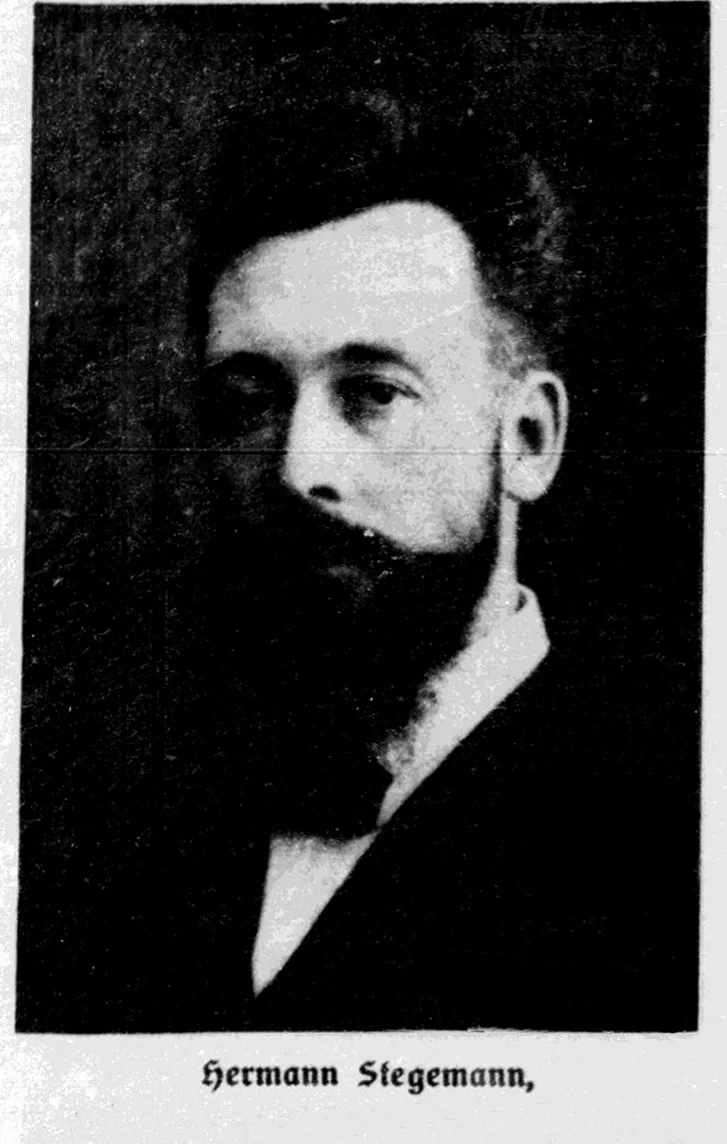Portrait of Hermann Stegemann (1870–1945) – memorial page