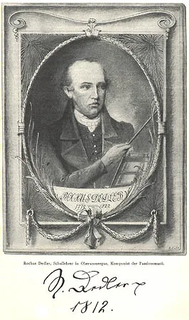 Porträt von Rochus Dedler (1779–1822) – Gedenkseite
