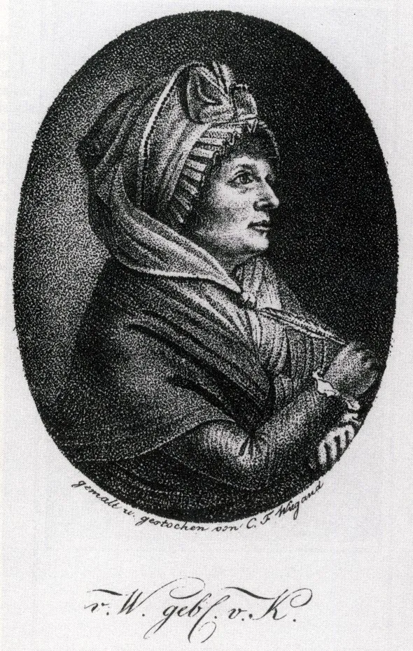 Porträt von Johanna Isabella Eleonore von Wallenrodt (1740–1819) – Gedenkseite