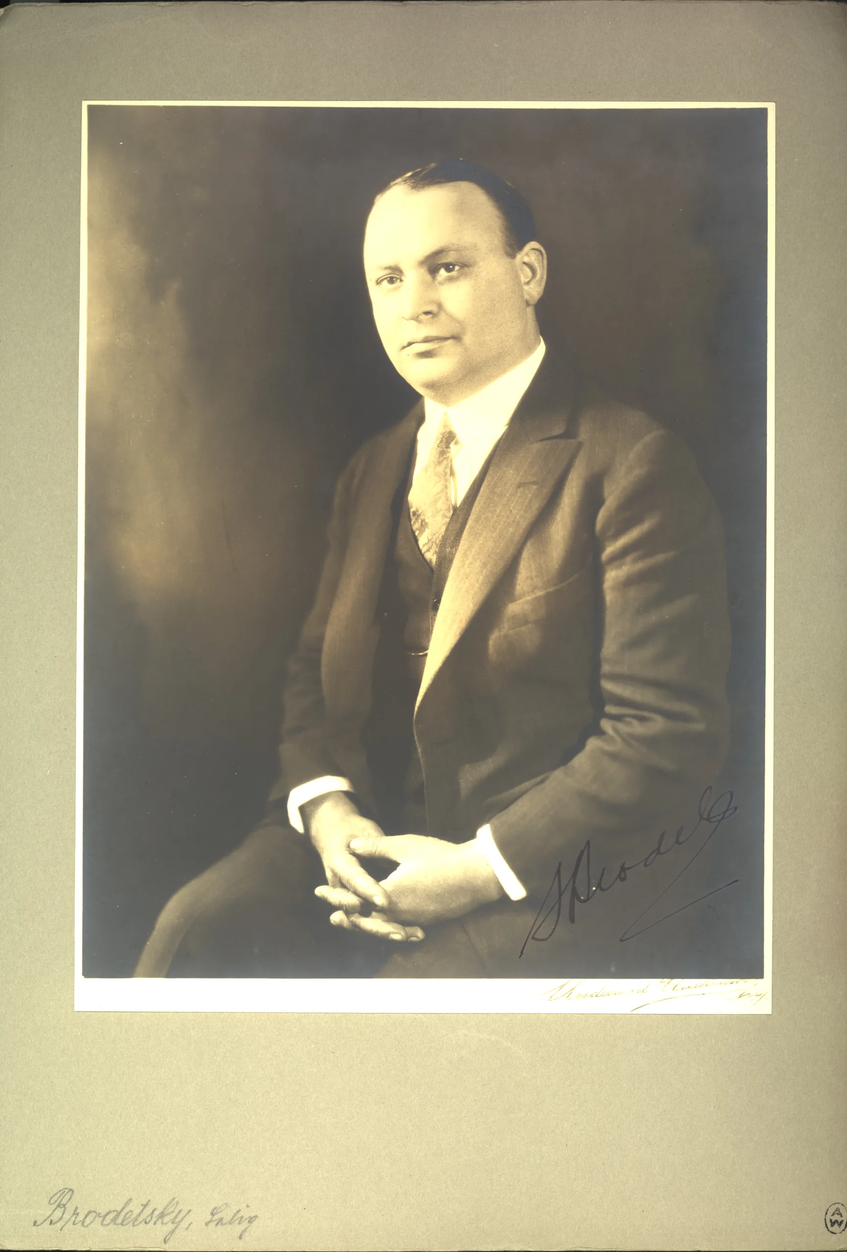 Portrait of Selig Brodetsky (1888–1954) – memorial page