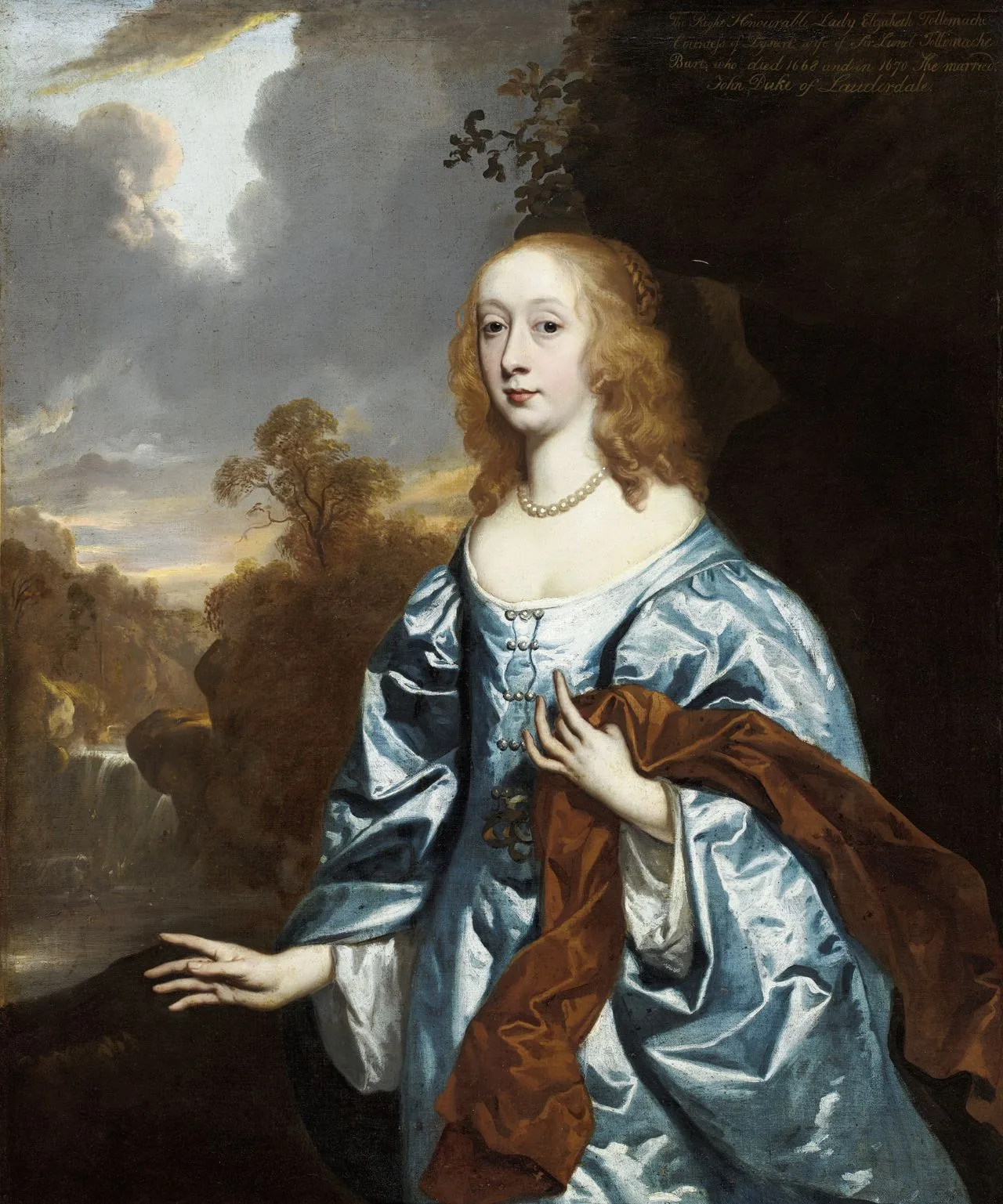 Porträt von Elizabeth Maitland, Duchess of Lauderdale (1626–1698) – Gedenkseite