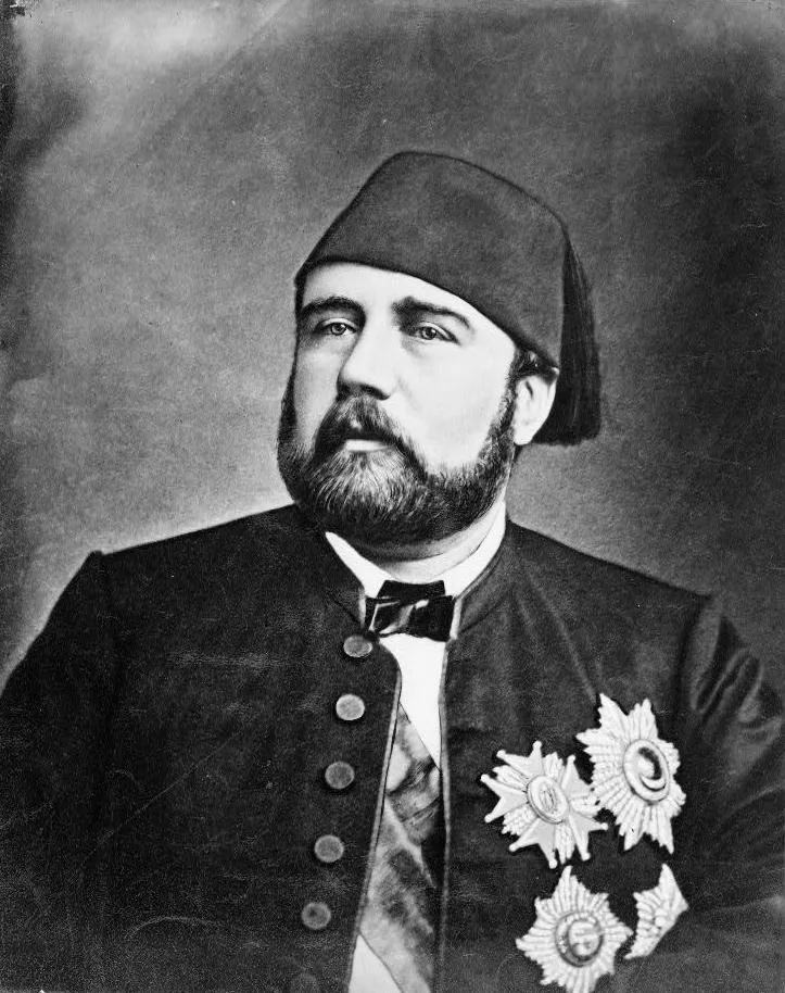 Porträt von Ismail Pascha (1831–1895) – Gedenkseite