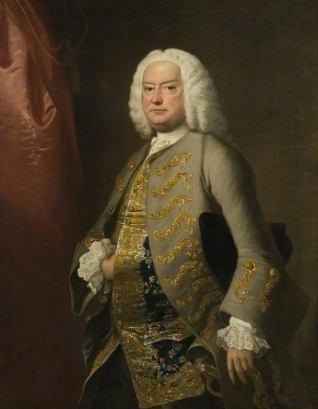 Porträt von Sir Edmund Isham, 6th Baronet (1690–1772) – Gedenkseite
