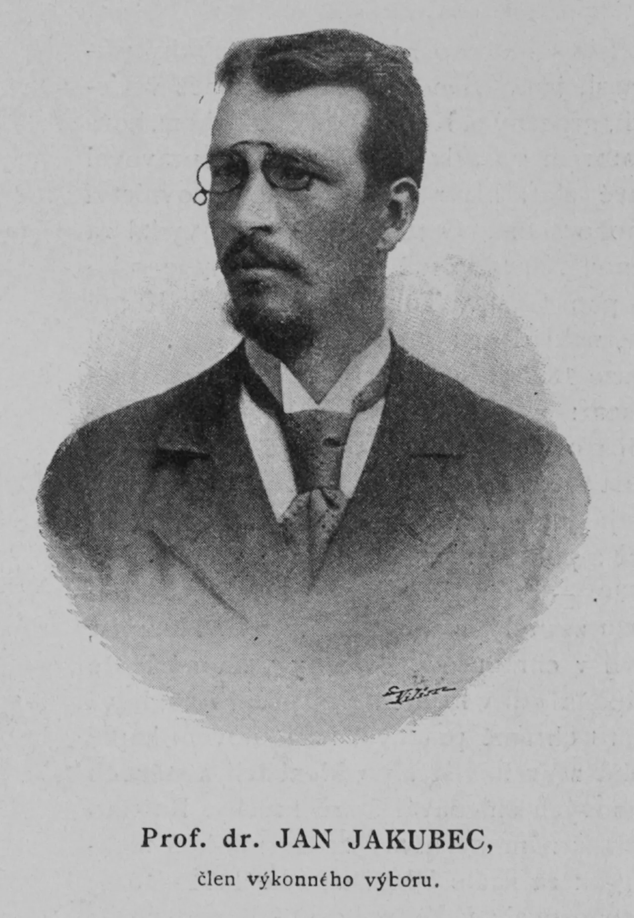 Porträt von Jan Jakubec (1862–1936) – Gedenkseite