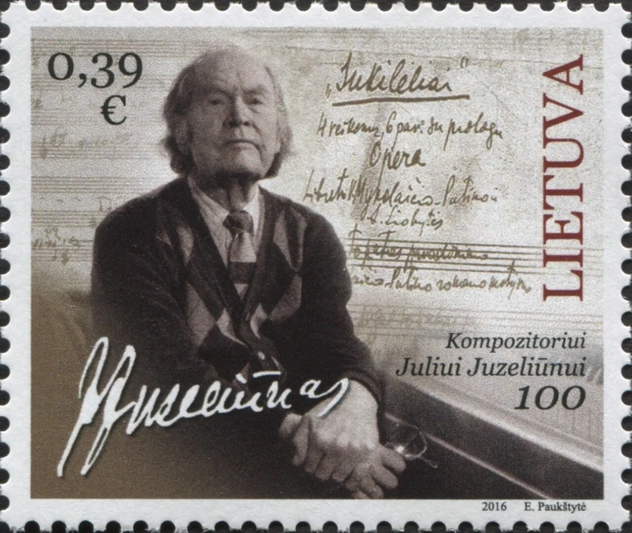 Portrait of Julius Juzeliūnas (1916–2001) – memorial page