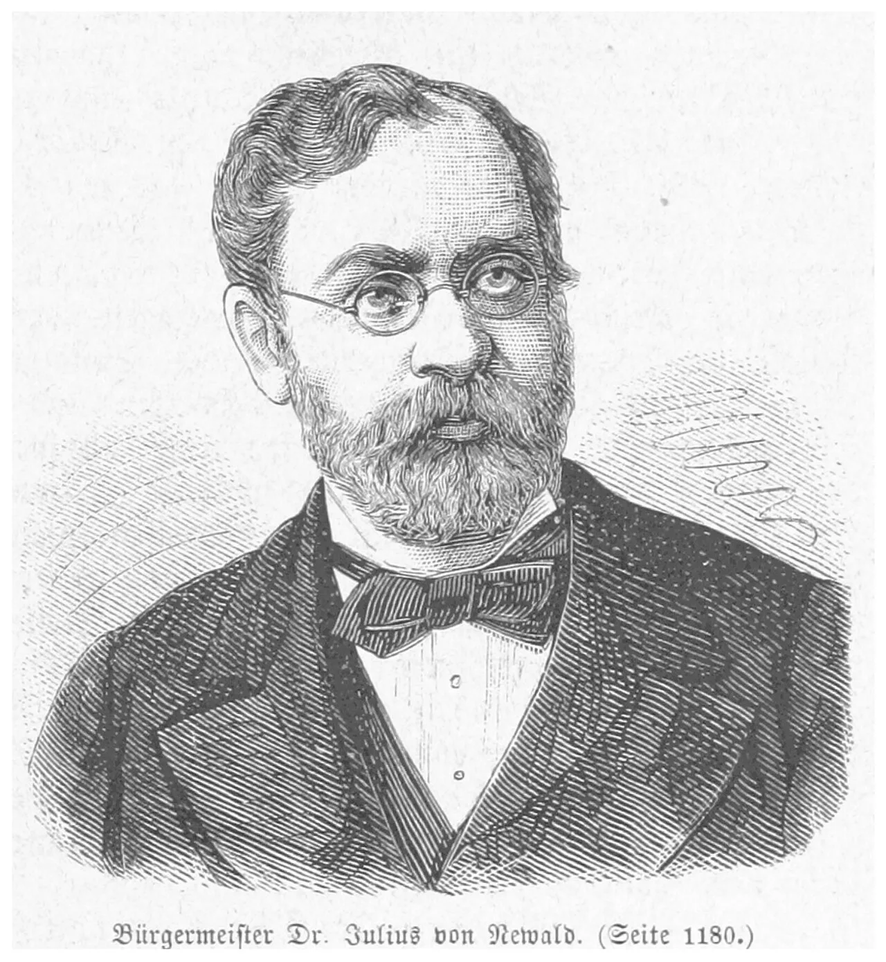 Portrait of Julius Newald (1824–1897) – memorial page