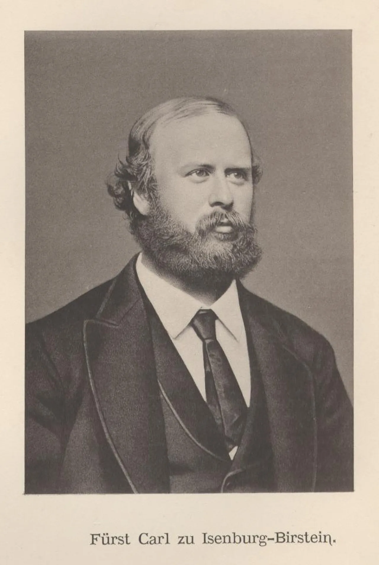 Porträt von Karl zu Isenburg-Büdingen-Birstein (1838–1899) – Gedenkseite