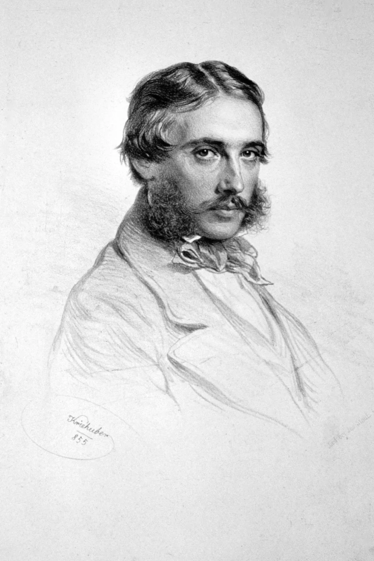 Porträt von Karl Fürst Lichnowsky (1819–1901) – Gedenkseite