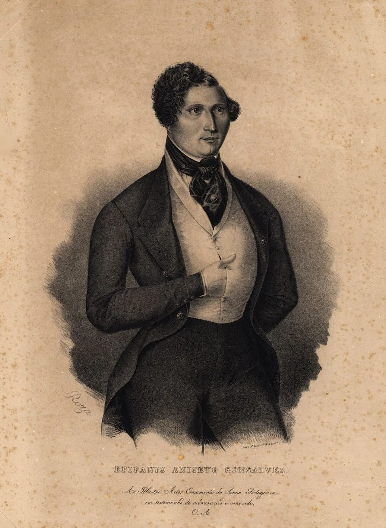 Porträt von Epifânio Aniceto Gonçalves (1813–1857) – Gedenkseite