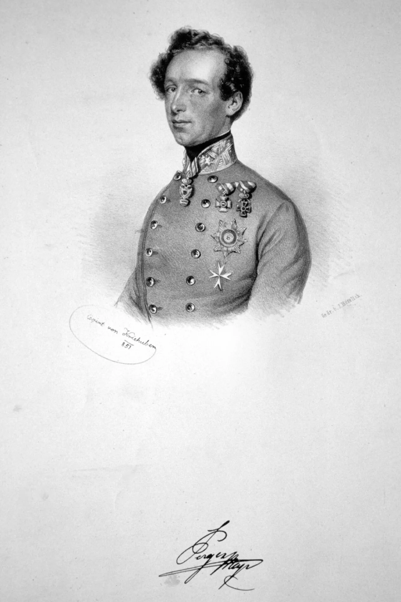 Portrait of Ludwig von Pergen (1805–1850) – memorial page