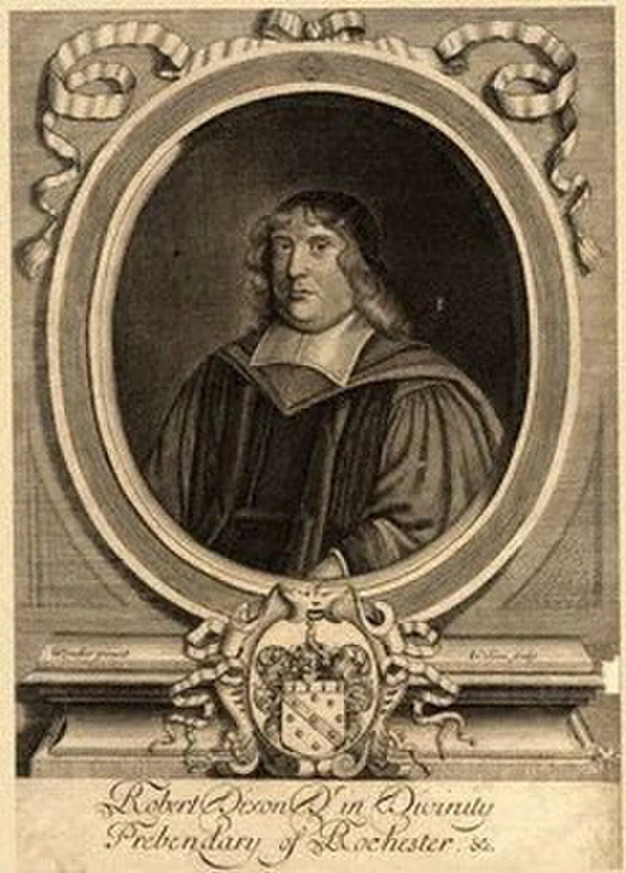 Porträt von Robertus Dixon (1647–1733) – Gedenkseite