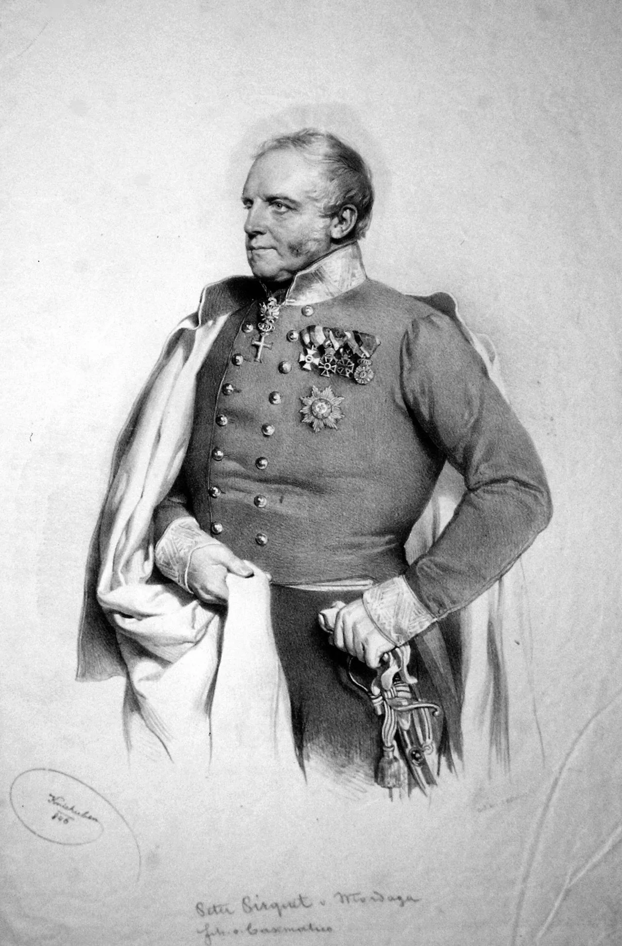 Portrait of Peter Martin Pirquet von Cesenatico (1781–1861) – memorial page