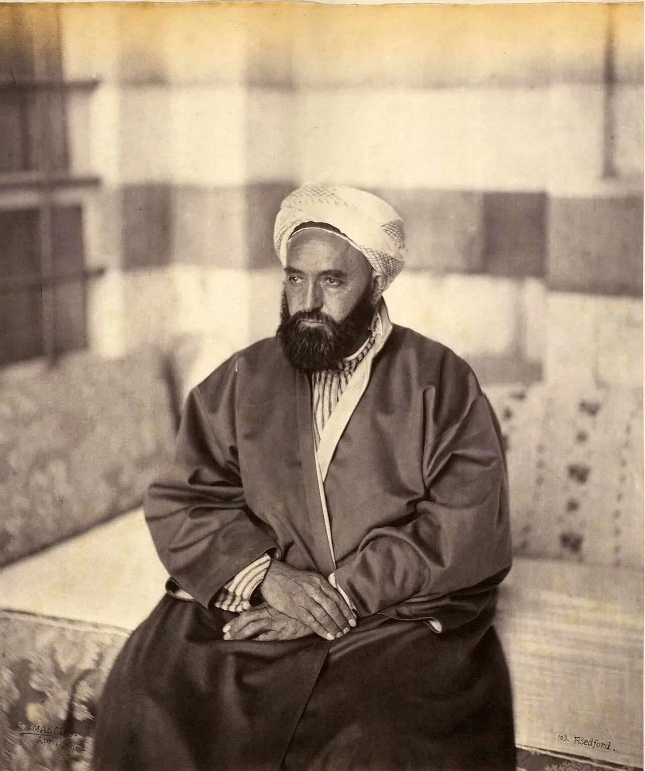 Porträt von Abd el-Kader (1808–1883) – Gedenkseite