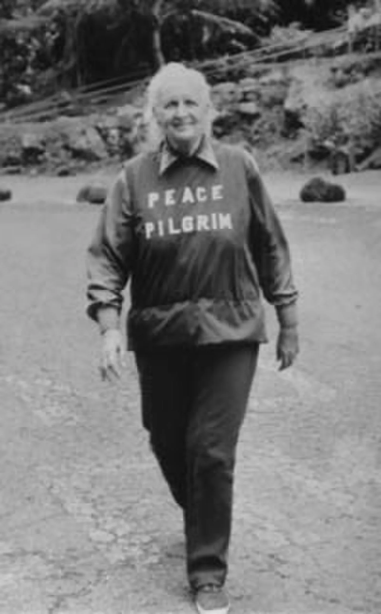 Porträt von Peace Pilgrim (1908–1981) – Gedenkseite