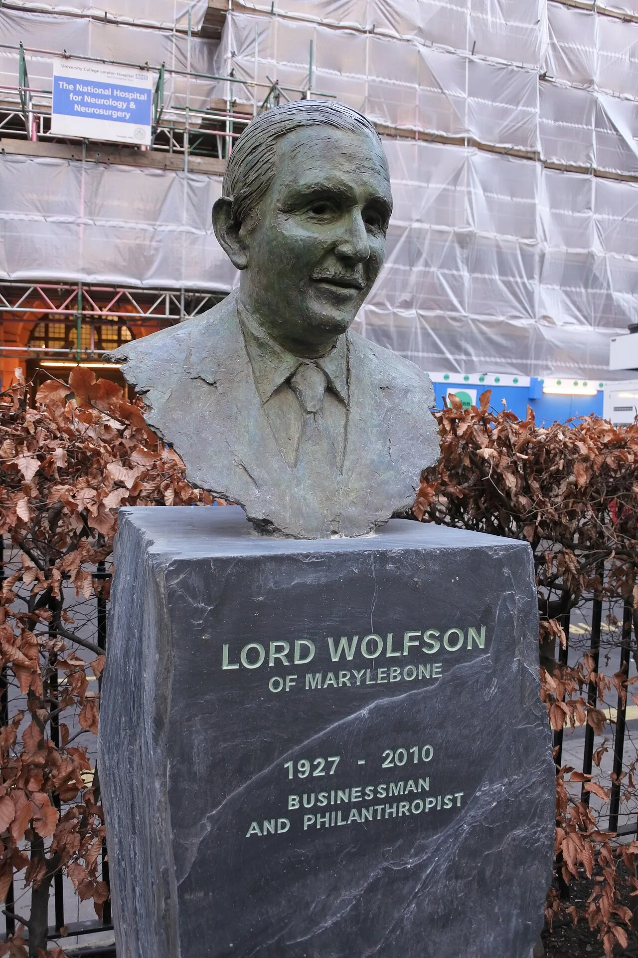 Portrait of Leonard Wolfson, Baron Wolfson (1927–2010) – memorial page