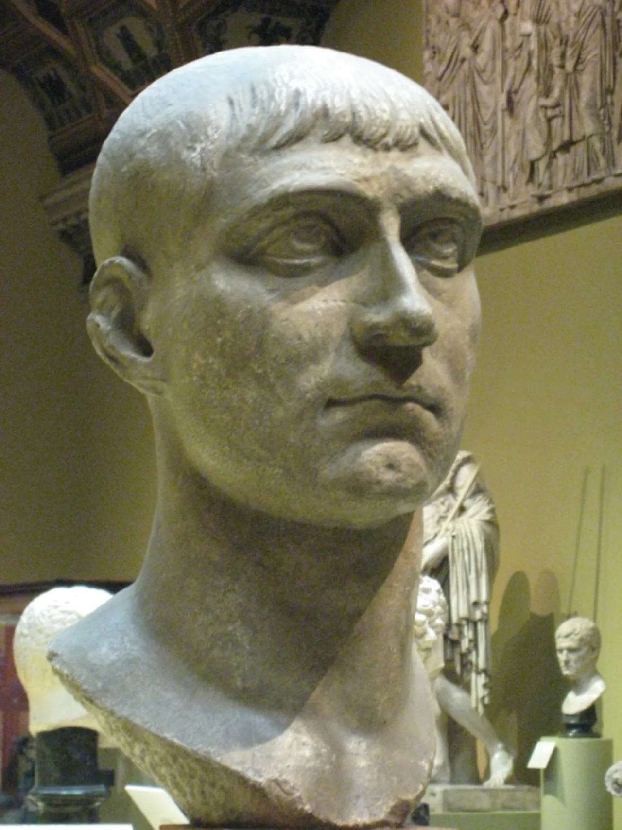 Porträt von Maxentius (278–312) – Gedenkseite