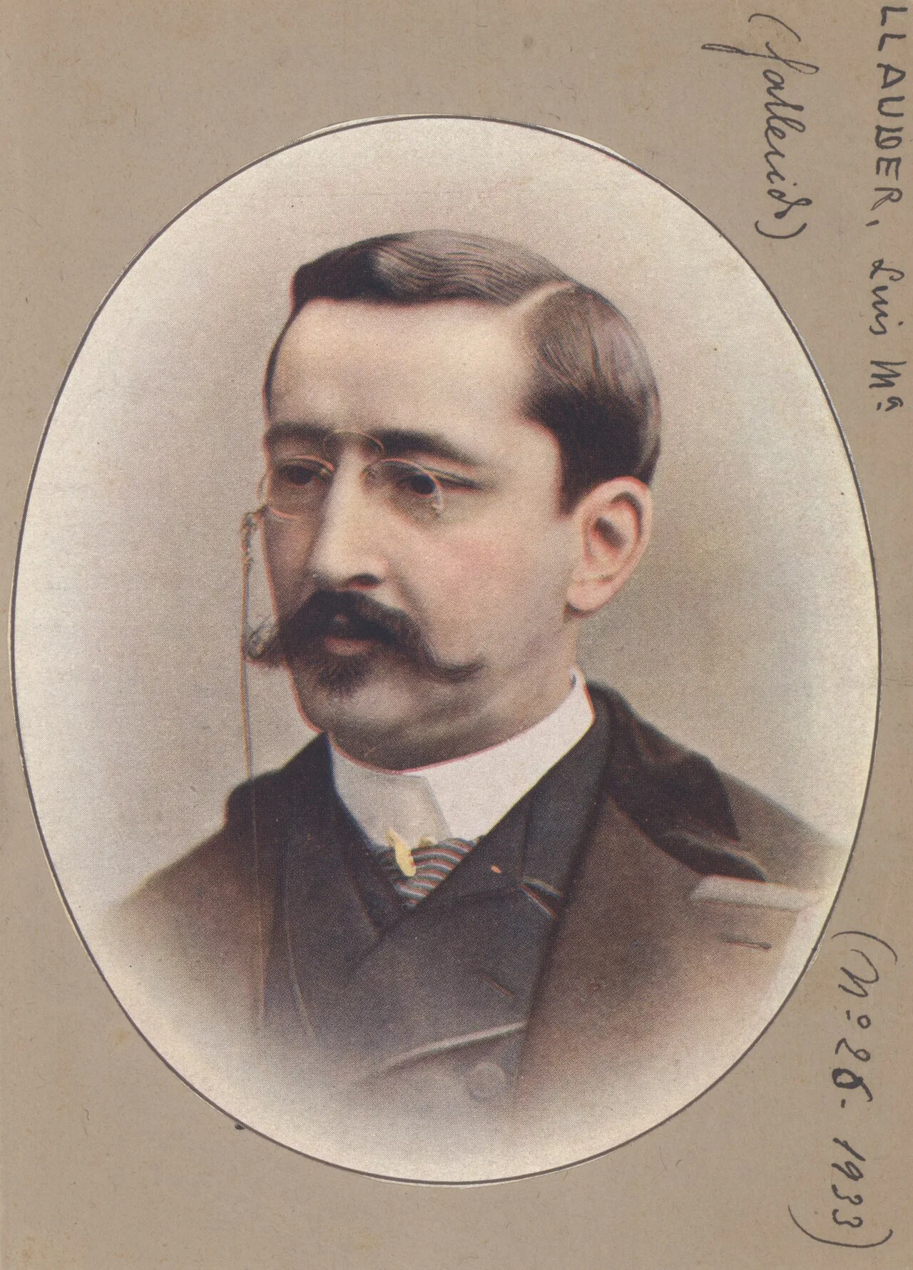 Porträt von Luis María de Llauder (1837–1902) – Gedenkseite