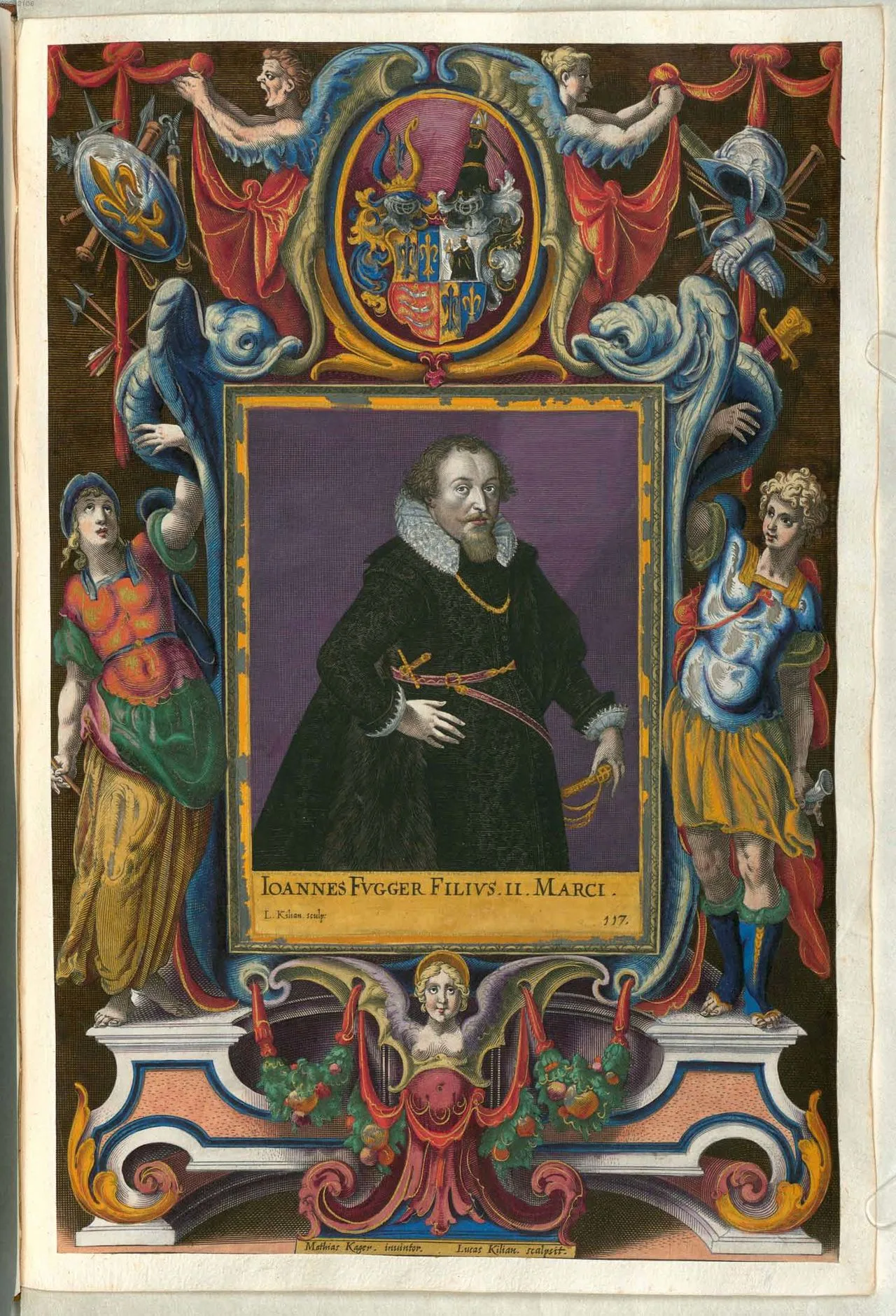 Porträt von Johannes Fugger (1591–1638) – Gedenkseite
