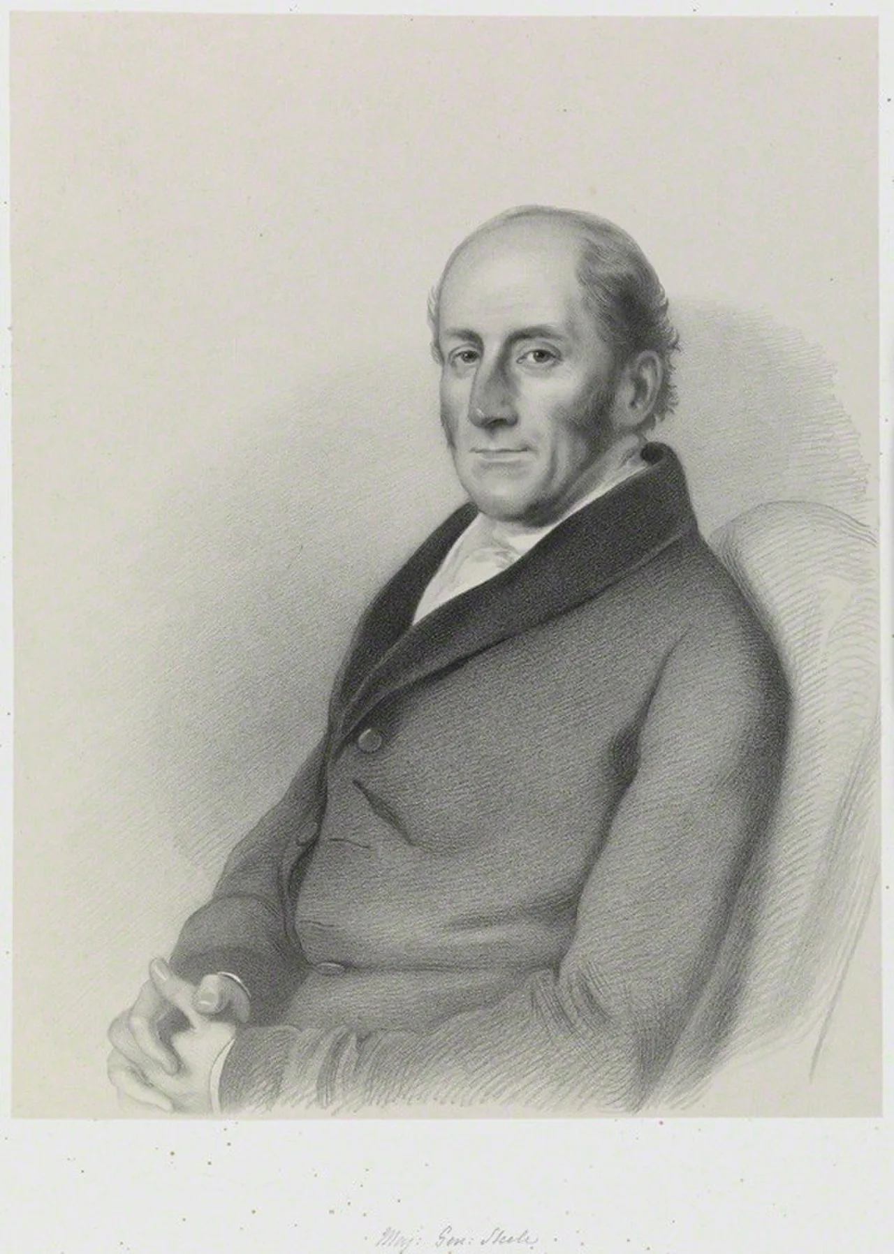 Porträt von Sir Scudamore Winde Steele (1789–1865) – Gedenkseite