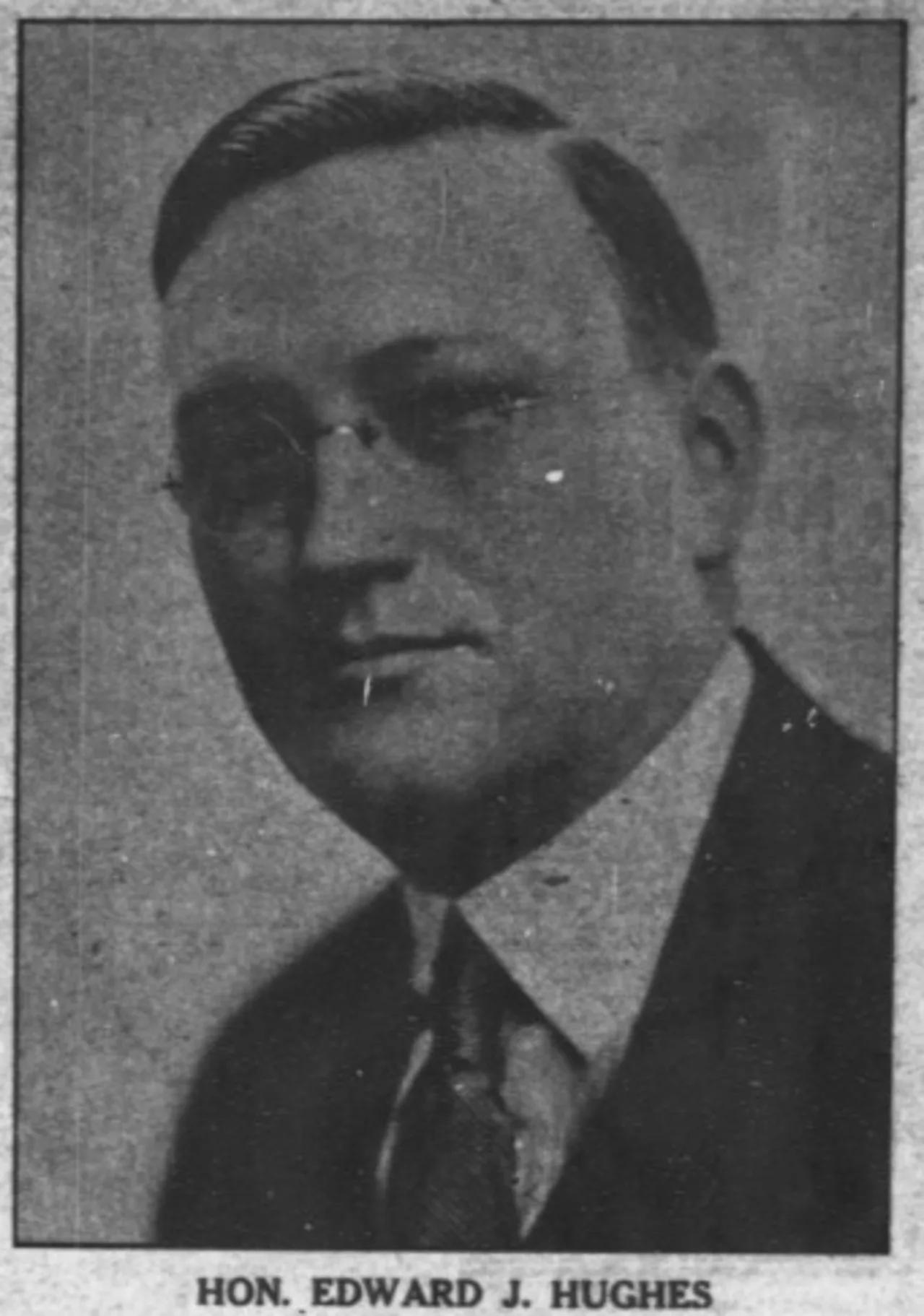Porträt von Edward J. Hughes (1888–1944) – Gedenkseite