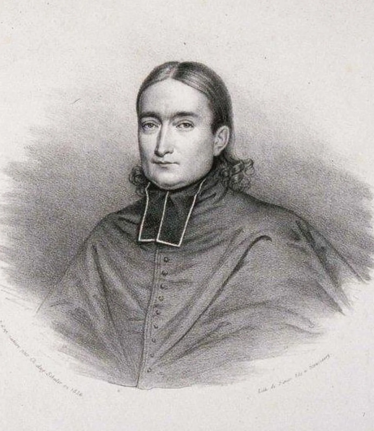 Porträt von Louis Eugène Marie Bautain (1796–1867) – Gedenkseite