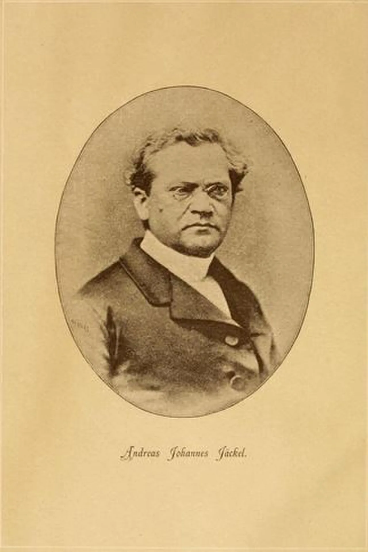 Porträt von Andreas Johannes Jäckel (1822–1885) – Gedenkseite