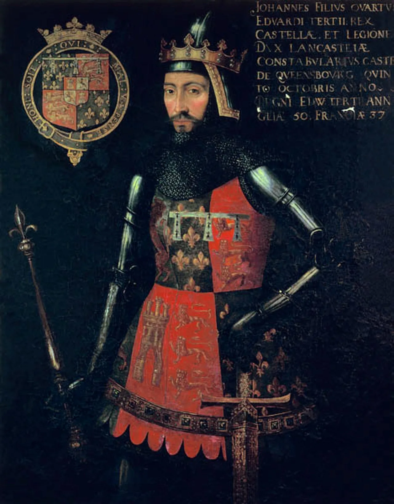 Porträt von John of Gaunt, 1. Duke of Lancaster (1340–1399) – Gedenkseite