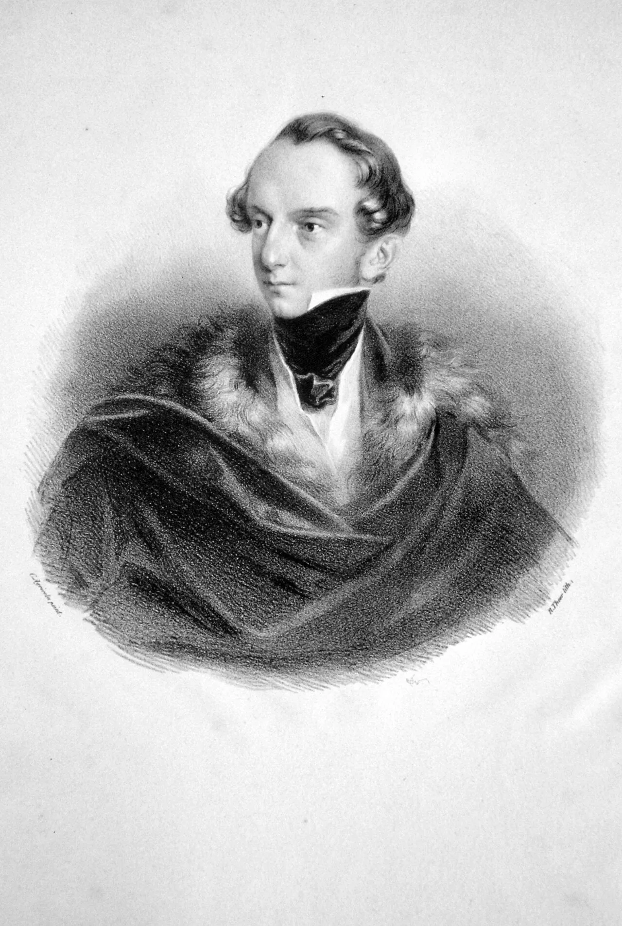 Porträt von Moritz II. von Dietrichstein-Proskau-Leslie (1801–1852) – Gedenkseite