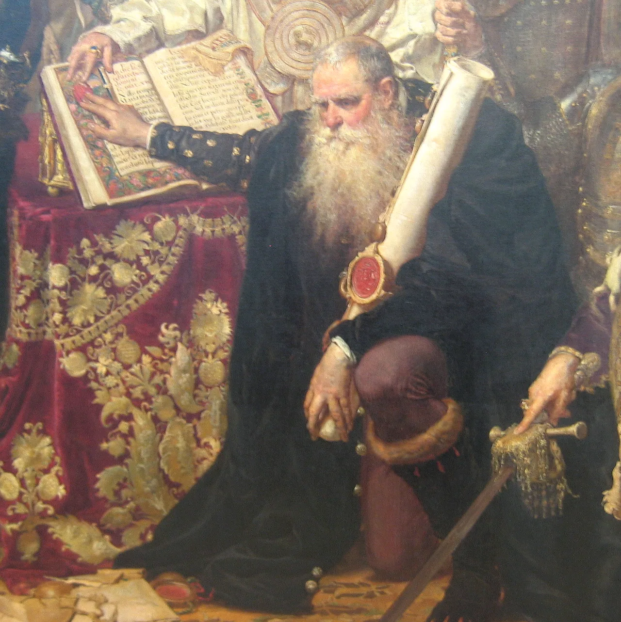 Porträt von Marcin Zborowski (1492–1565) – Gedenkseite