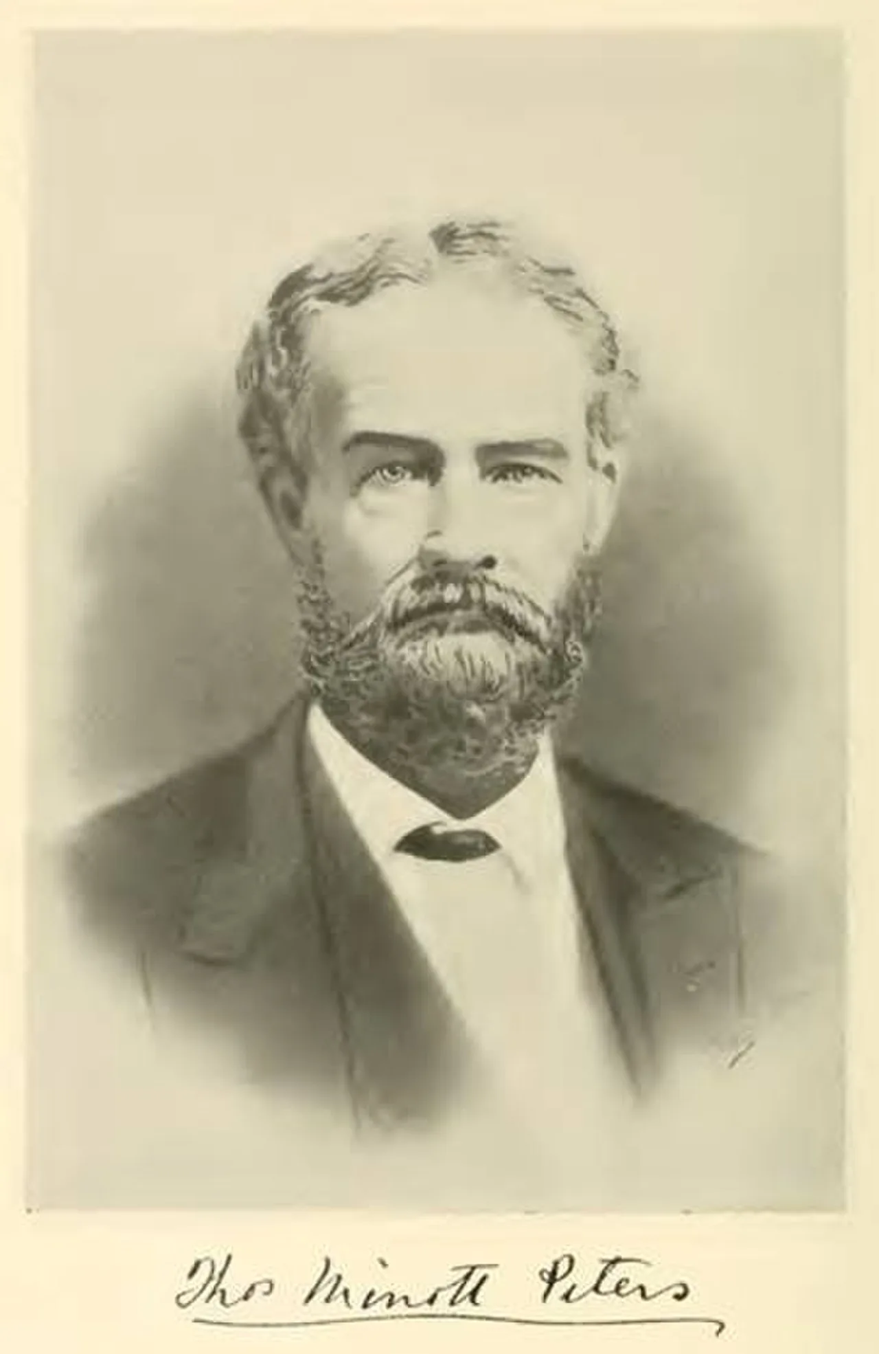 Porträt von Thomas Minott Peters (1810–1888) – Gedenkseite