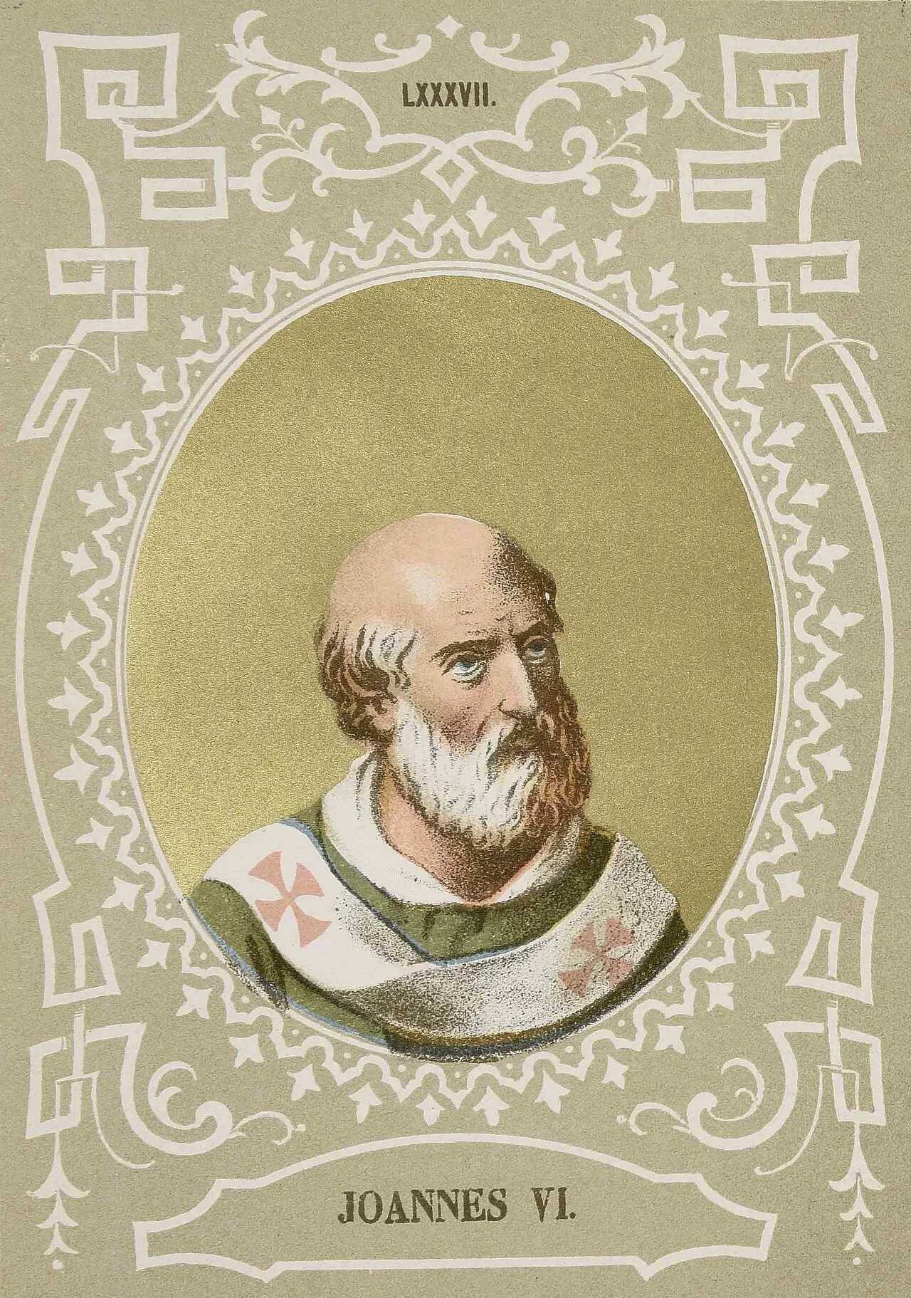 Portrait of Johannes VI. (655–705) – memorial page