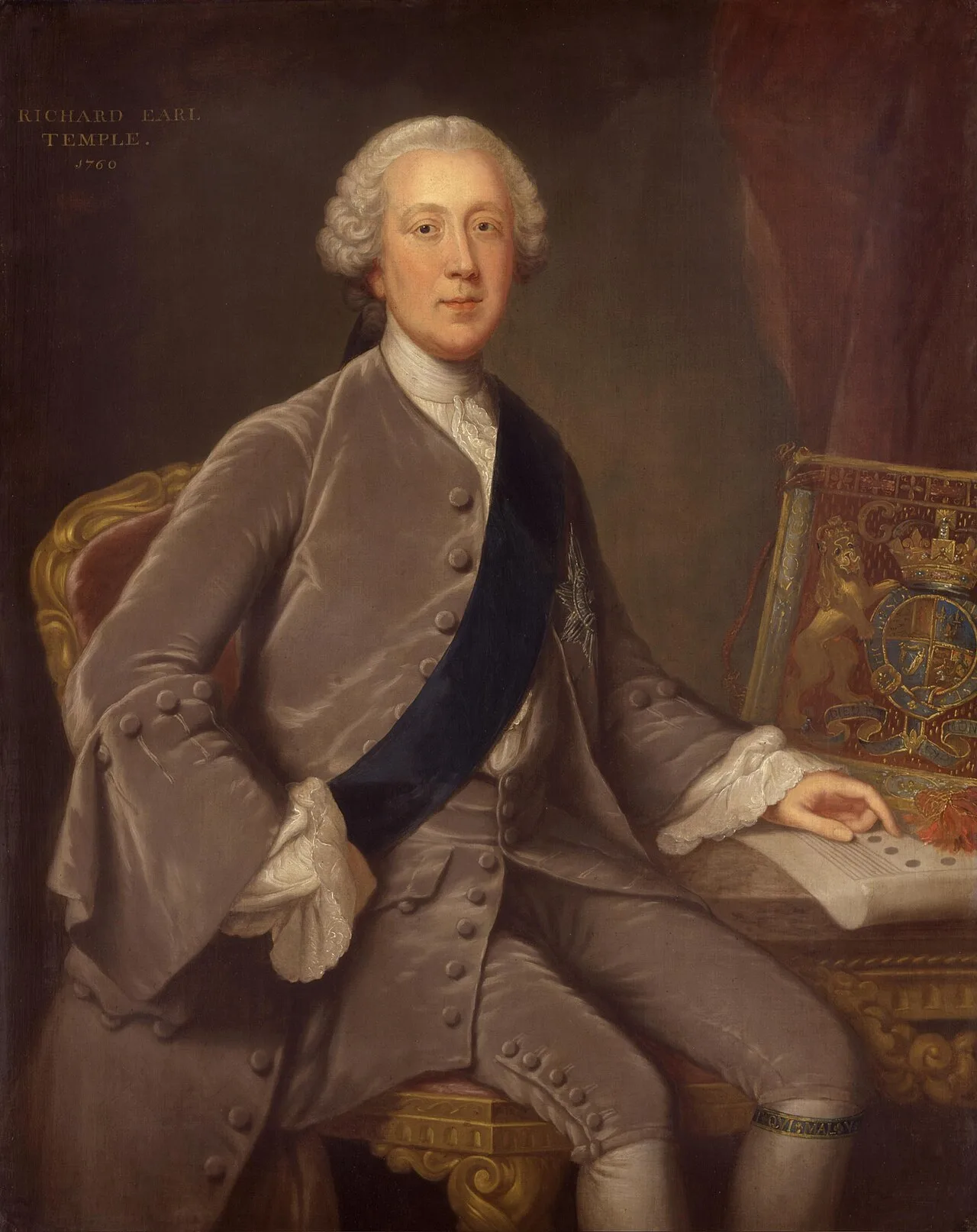 Porträt von Richard G. Temple (1711–1779) – Gedenkseite