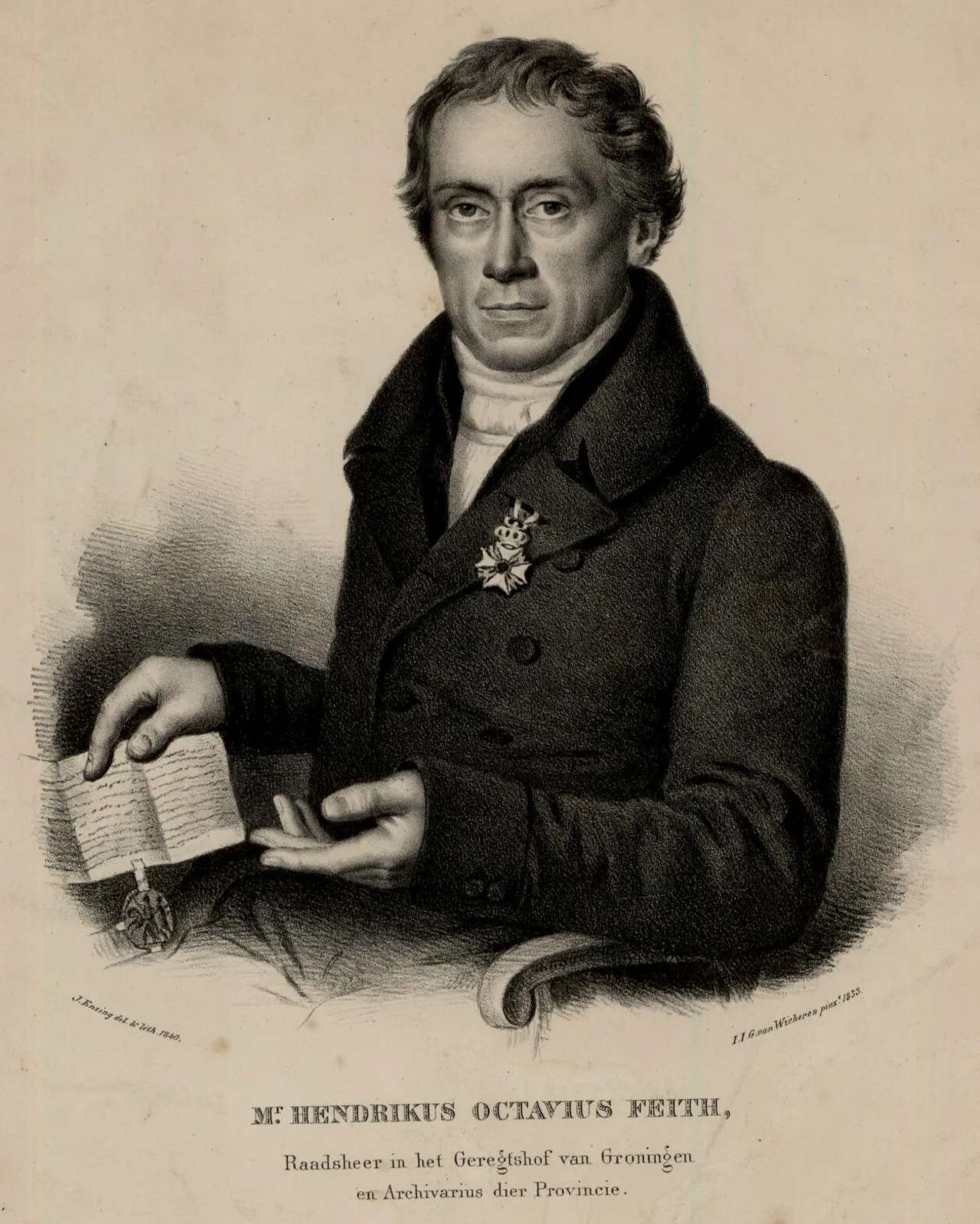 Porträt von Hendrikus Octavius Feith (1778–1849) – Gedenkseite