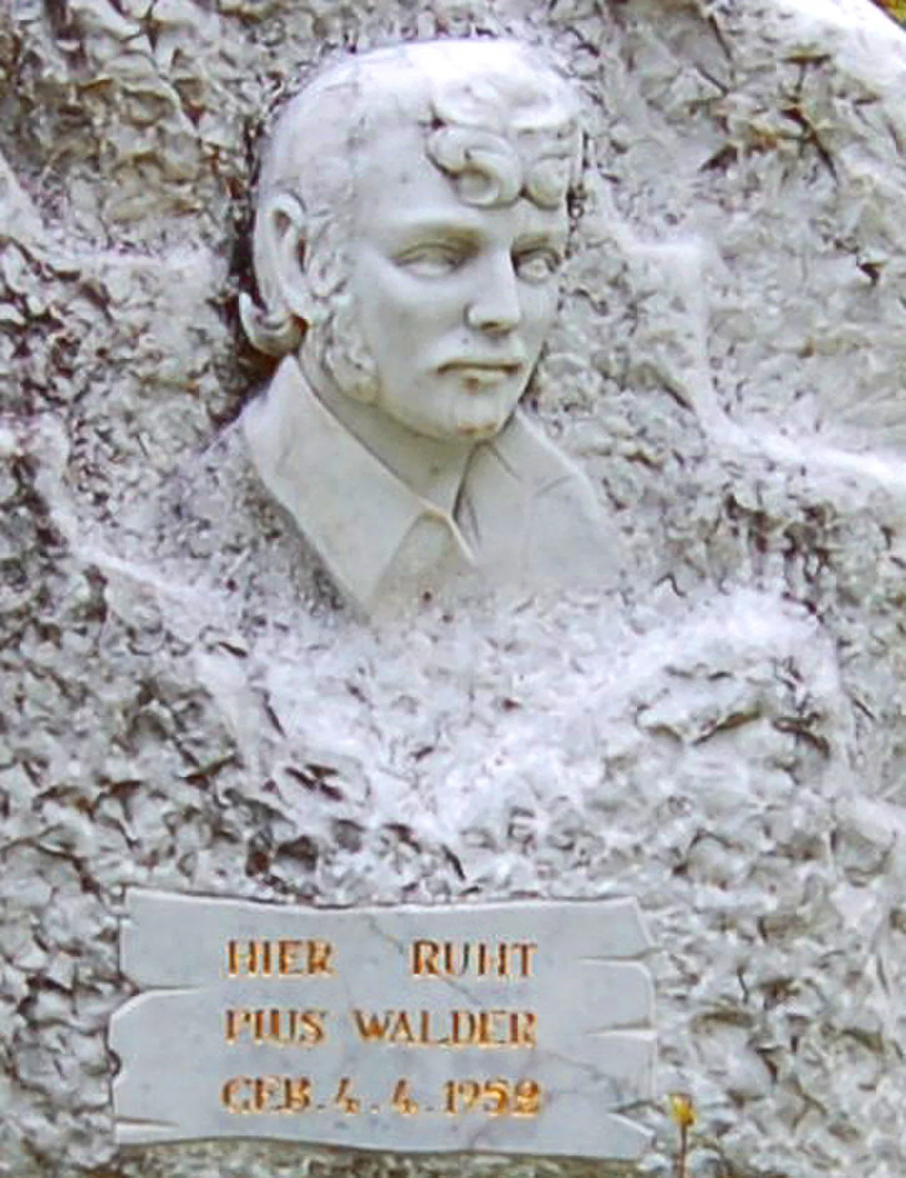 Portrait of Pius Walder (1952–1982) – memorial page
