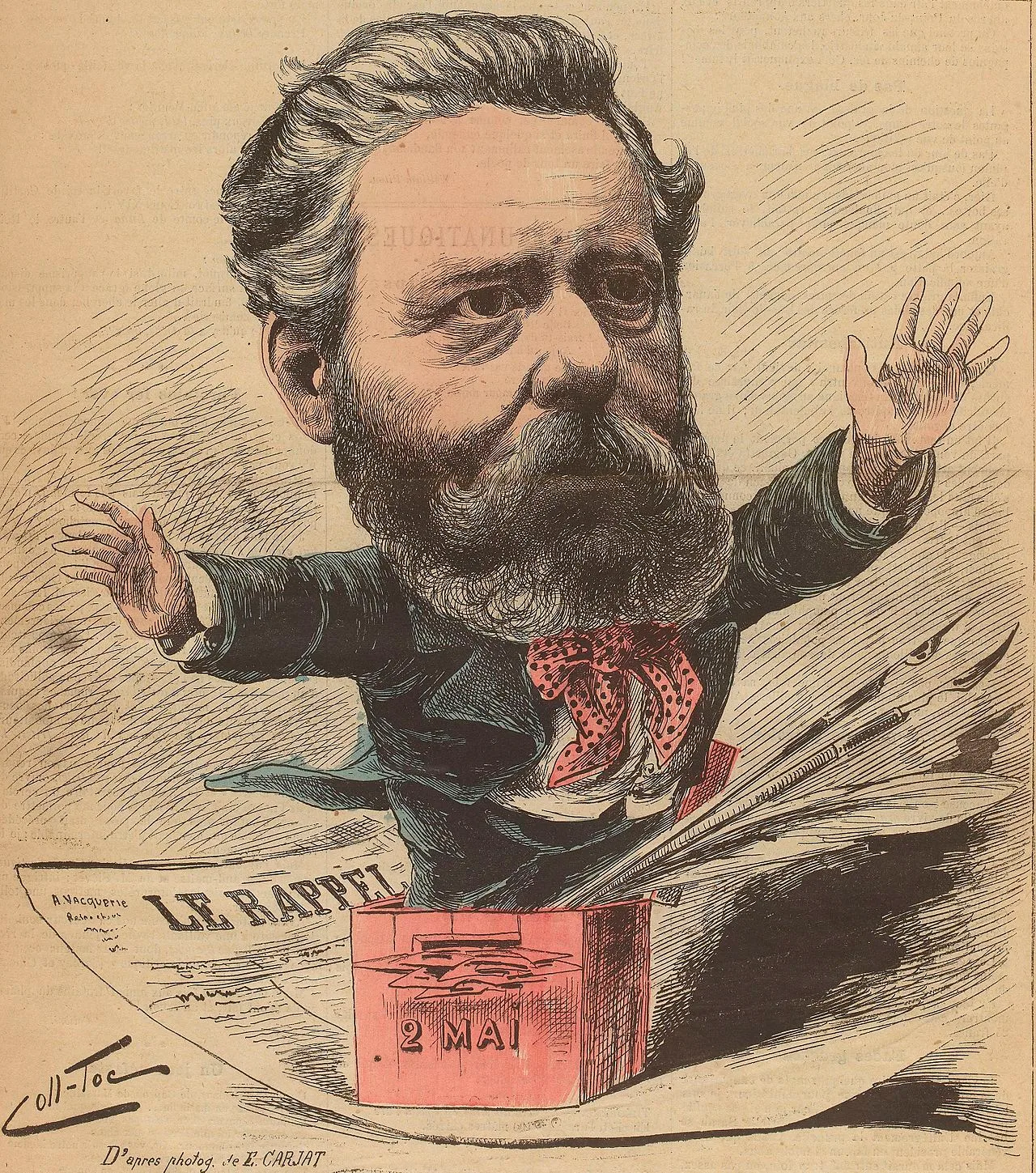 Porträt von Alfred Gaulier (1829–1898) – Gedenkseite