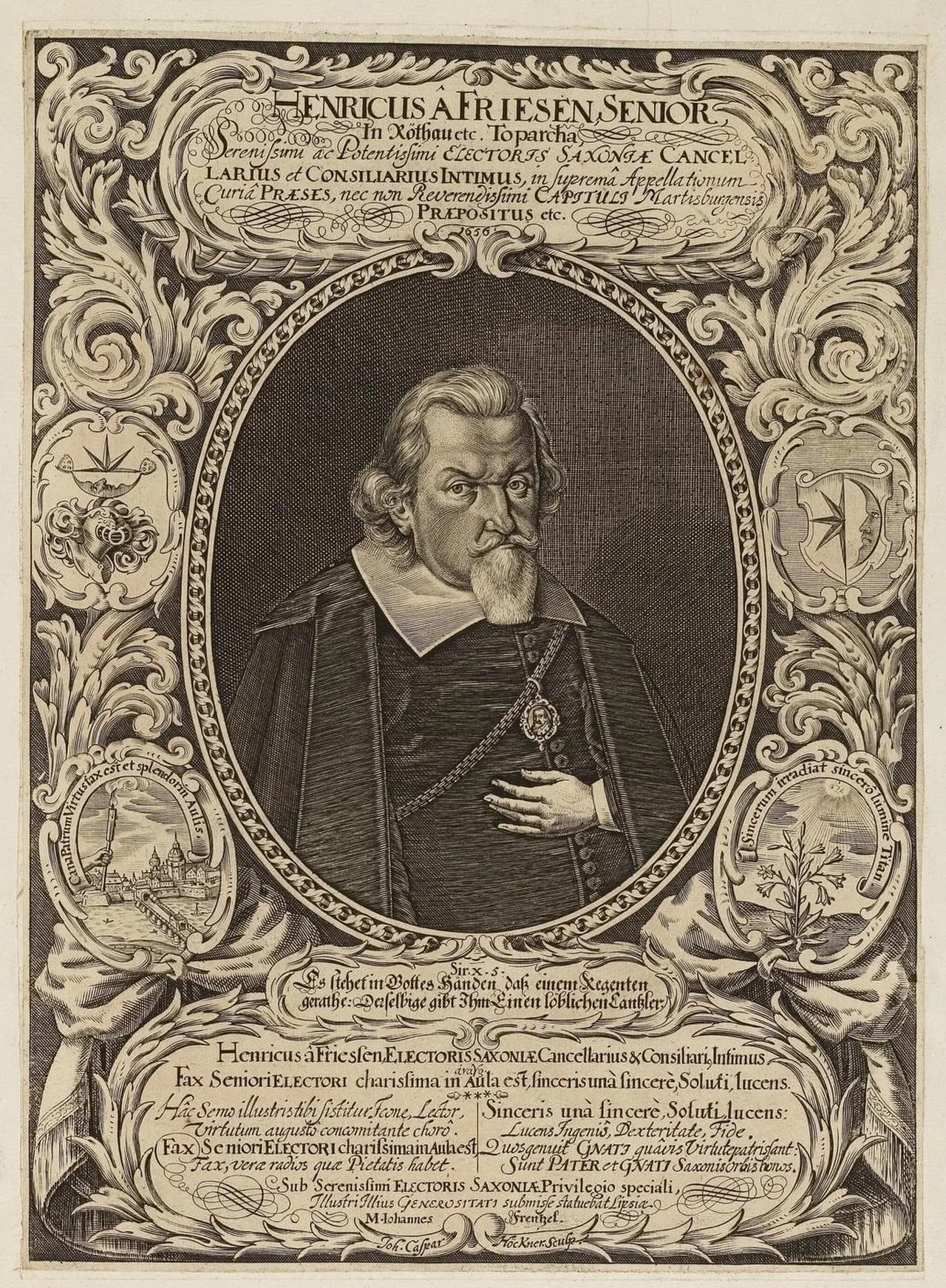 Portrait of Heinrich von Friesen d. Ä. (1578–1659) – memorial page