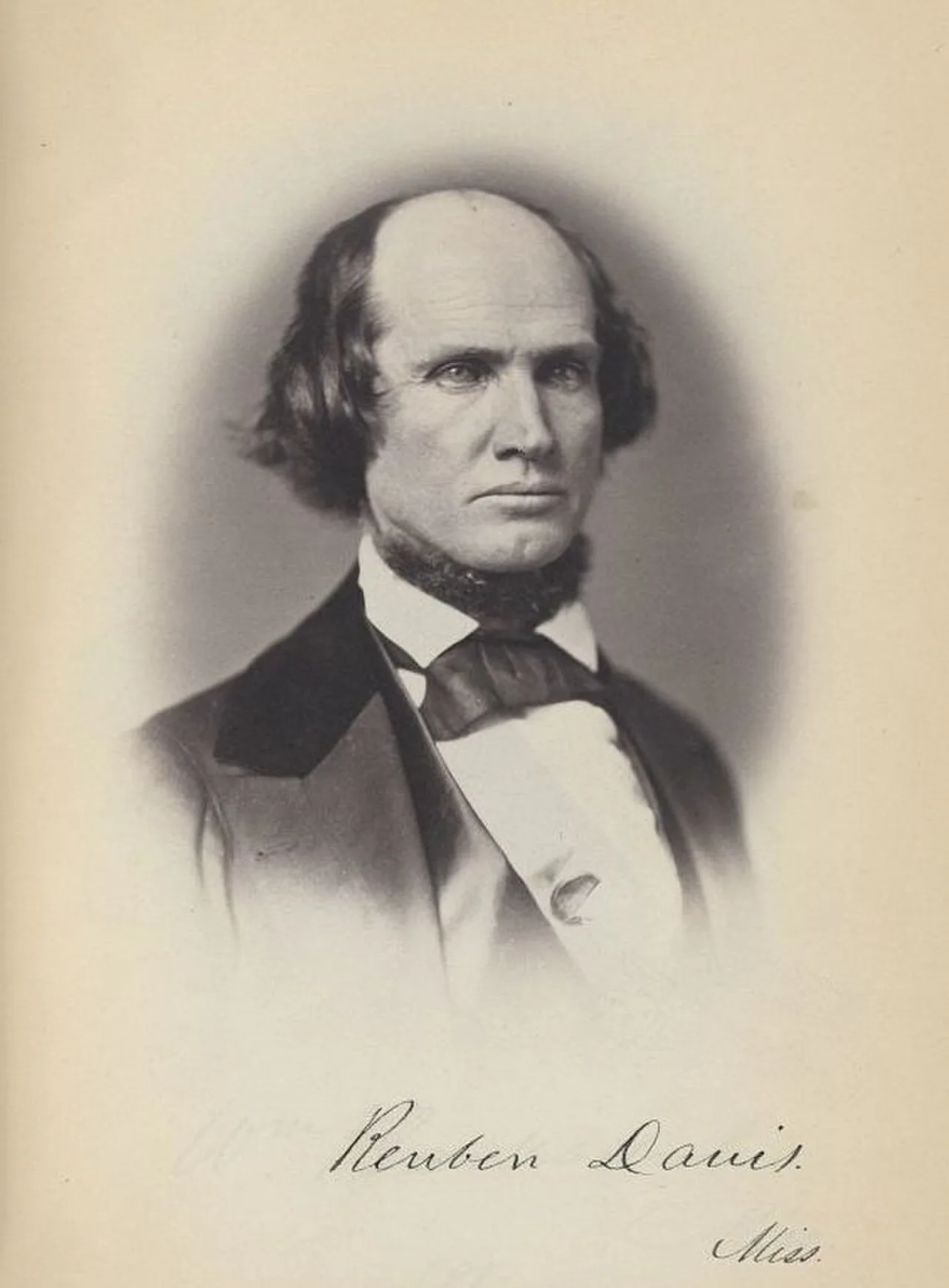 Porträt von Reuben Davis (1813–1890) – Gedenkseite