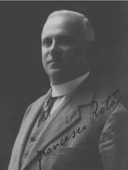 Porträt von Francesco Rota (1870–1957) – Gedenkseite