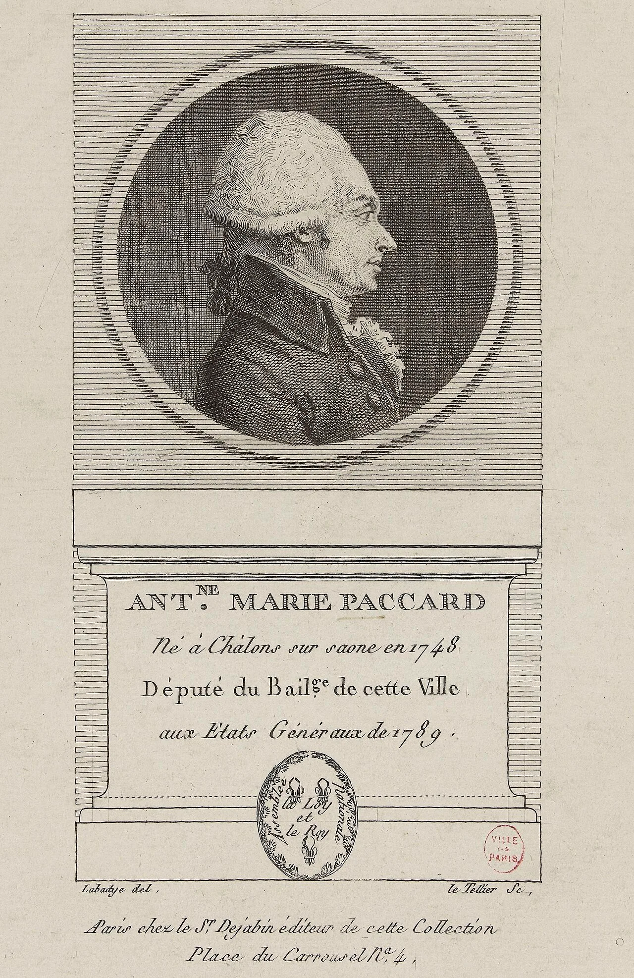 Portrait of Antoine Marie Paccard (1748–1826) – memorial page