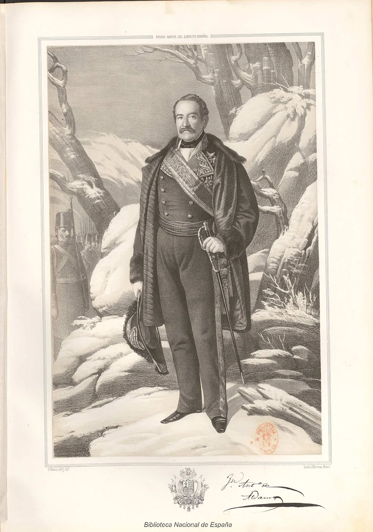 Porträt von Juan Antonio Aldama Irabien (1786–1863) – Gedenkseite