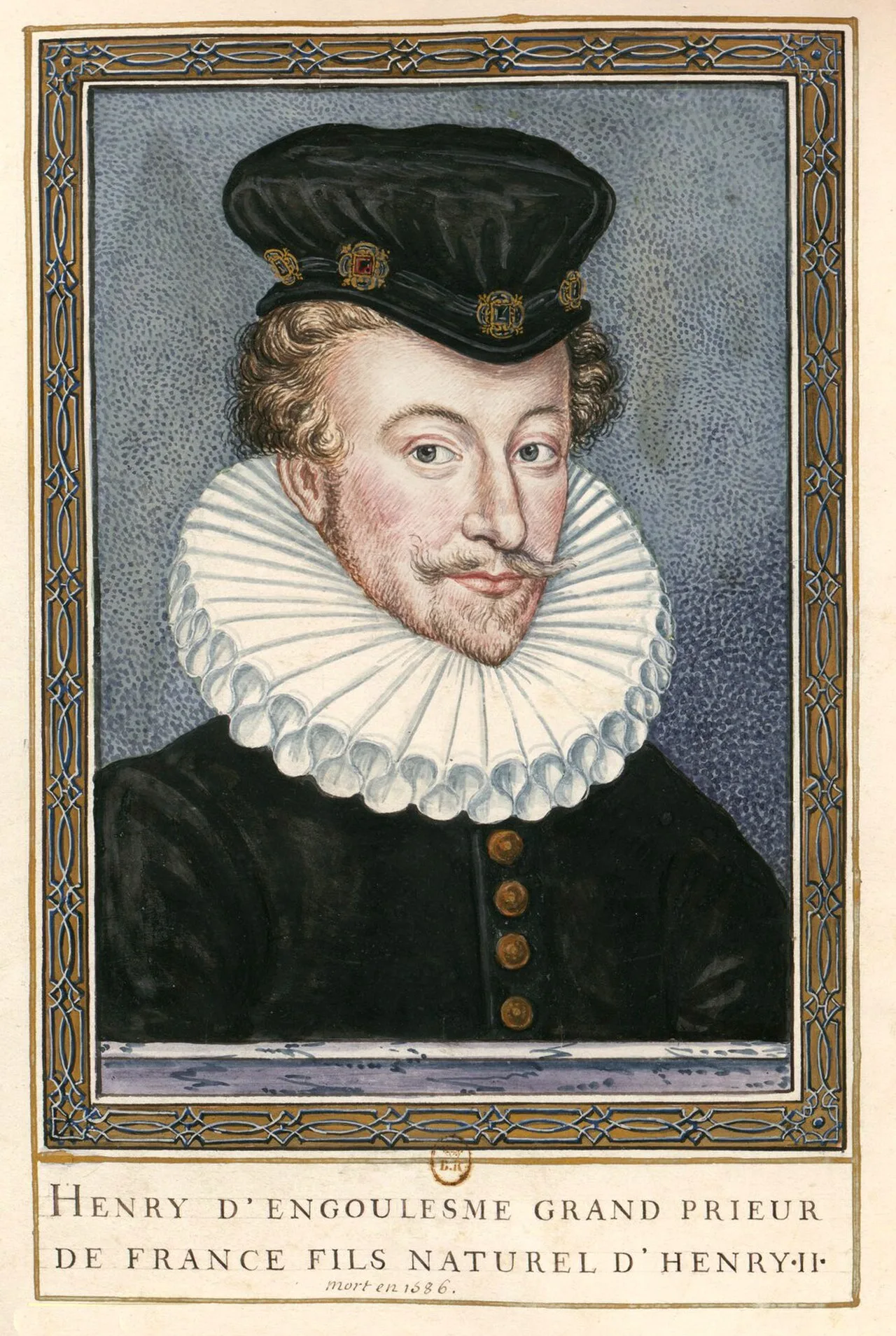 Porträt von Henri d'Angoulême (1551–1586) – Gedenkseite