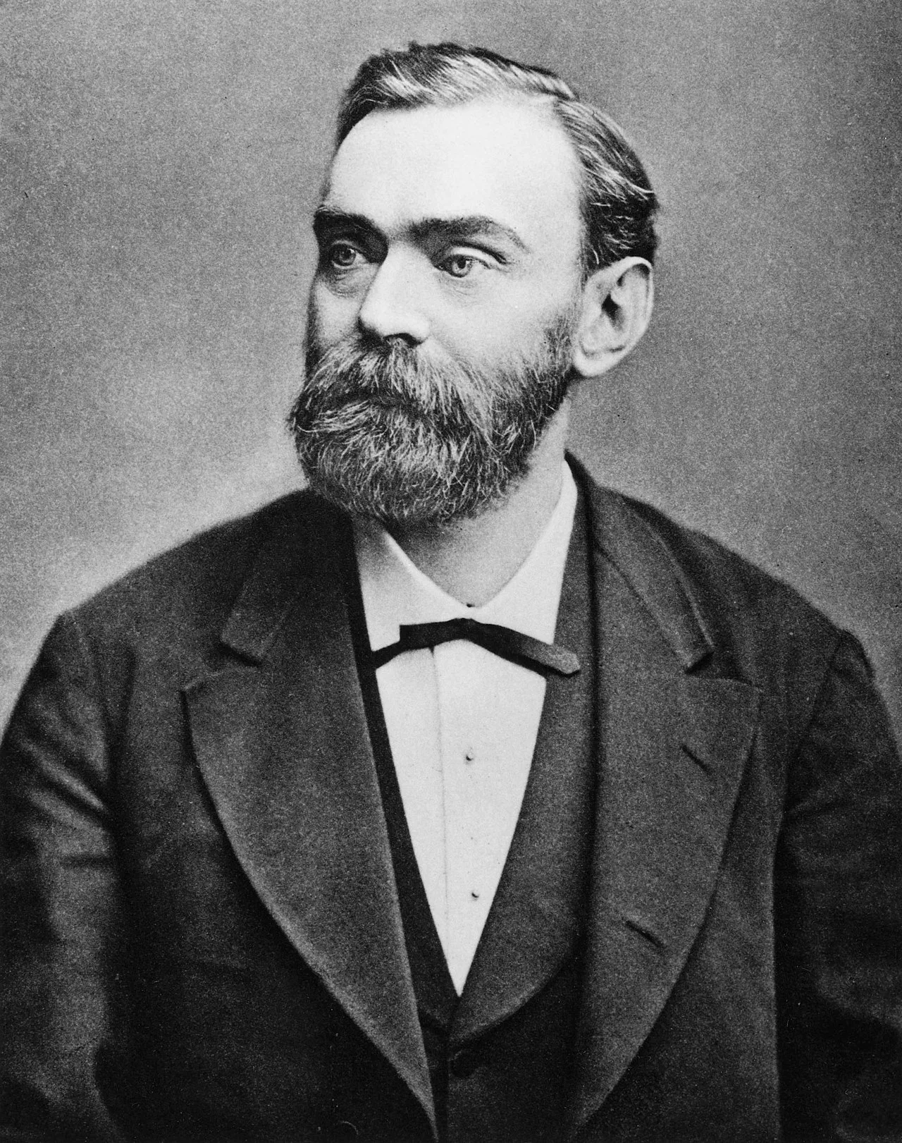 Porträt von Alfred Nobel (1833–1896) – Gedenkseite