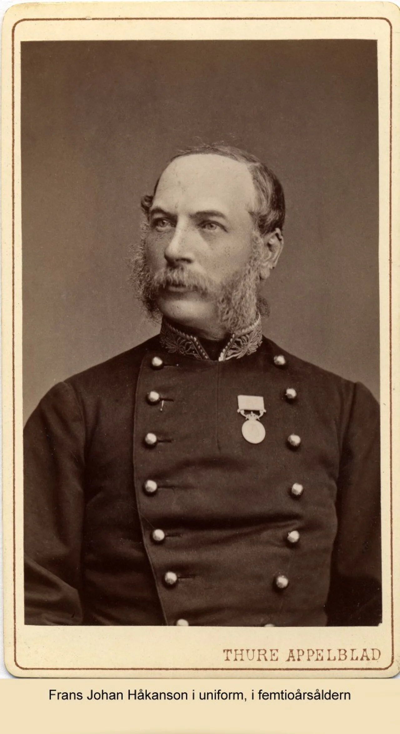 Portrait of Frans Johan Håkanson (1827–1904) – memorial page