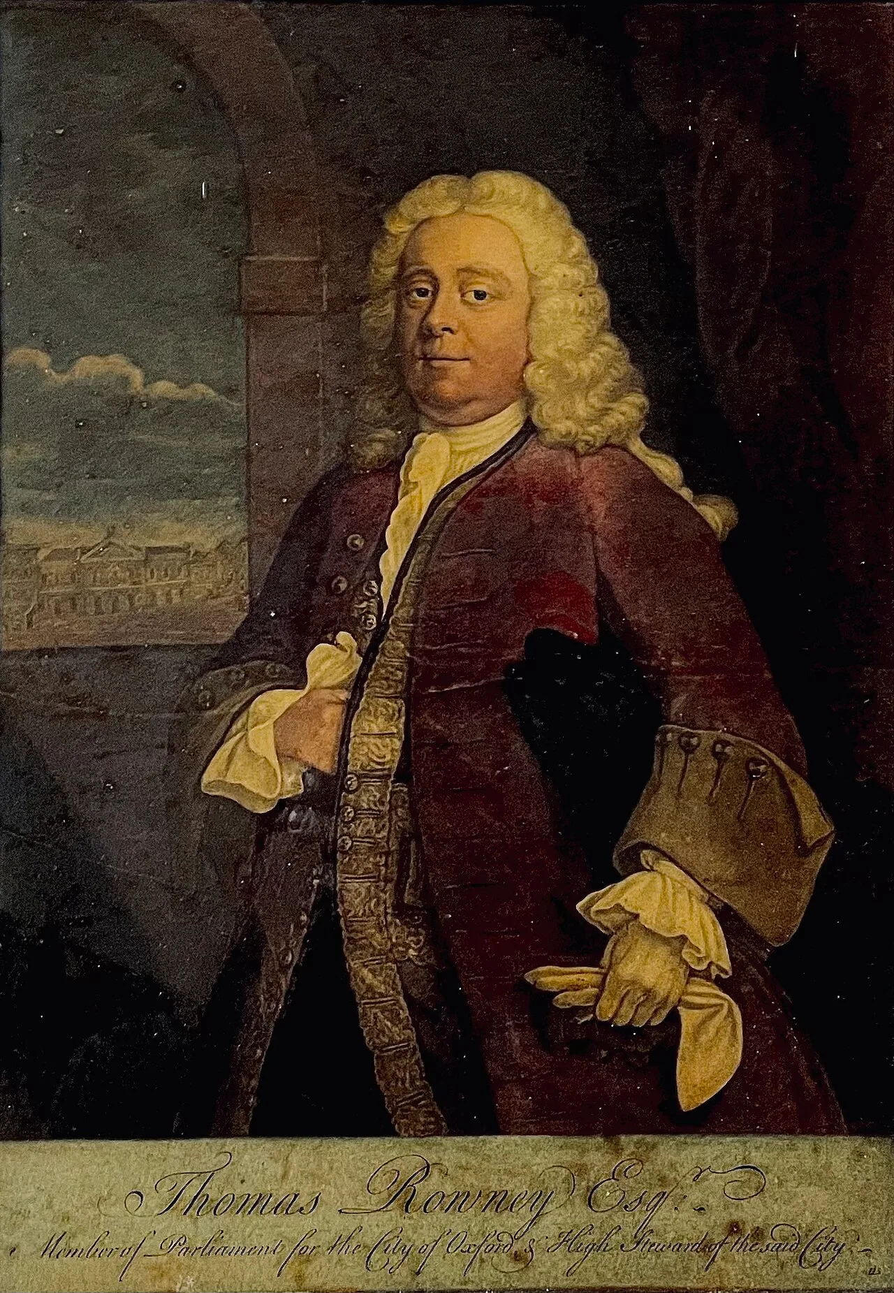 Porträt von Thomas Rowney (1693–1759) – Gedenkseite