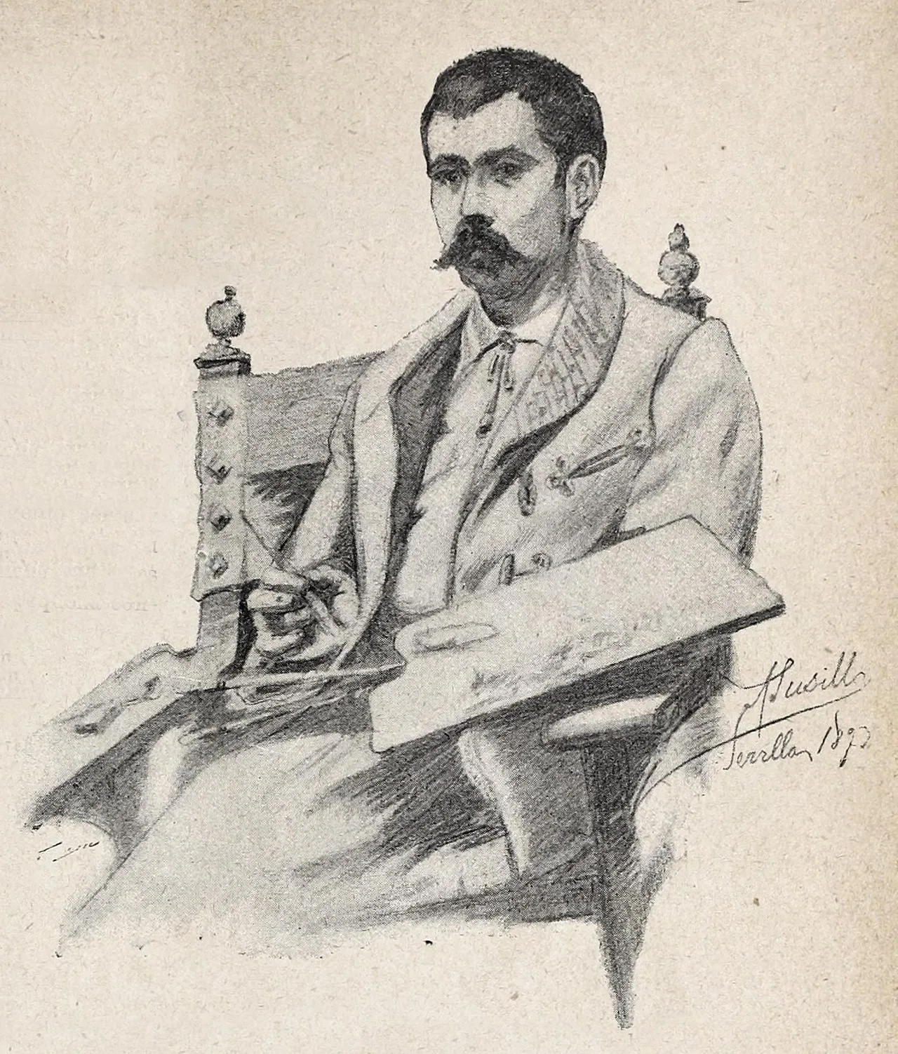 Porträt von Manuel Garcia y Rodriguez (1863–1925) – Gedenkseite