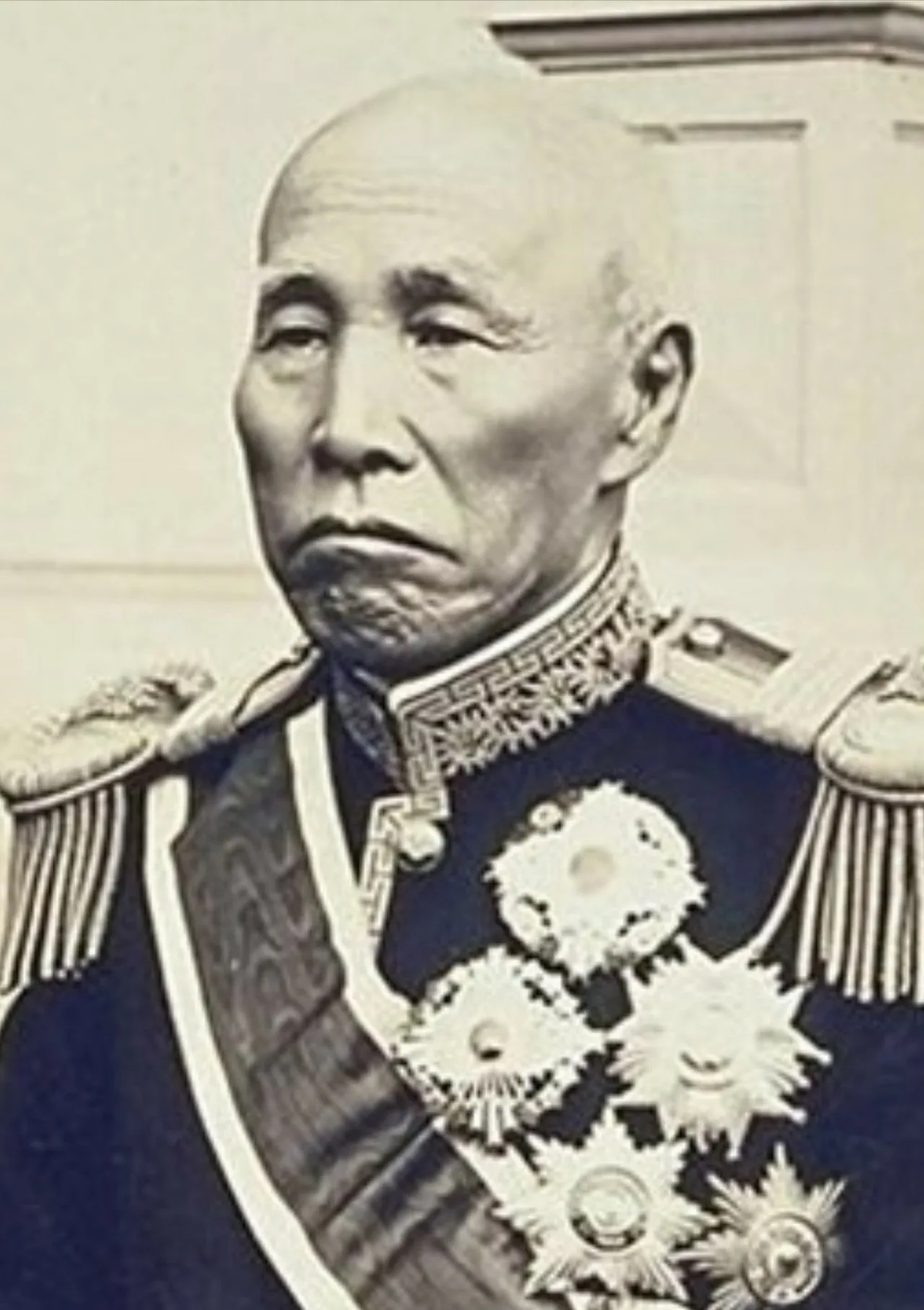 Porträt von Ōkuma Shigenobu (1838–1922) – Gedenkseite