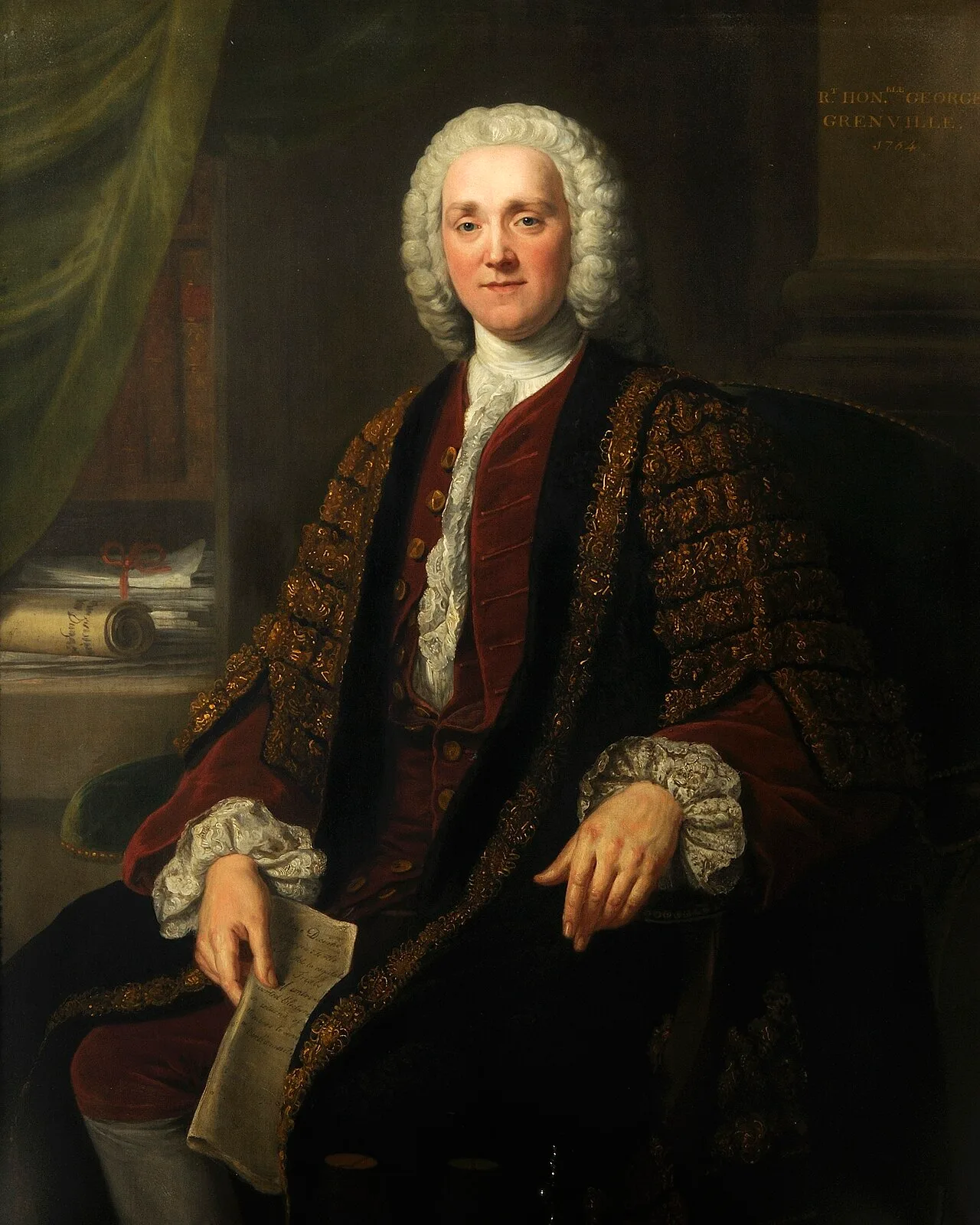 Porträt von George Grenville (1712–1770) – Gedenkseite