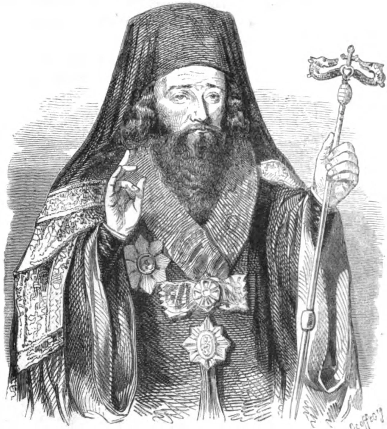 Porträt von Neofit II (1787–1850) – Gedenkseite