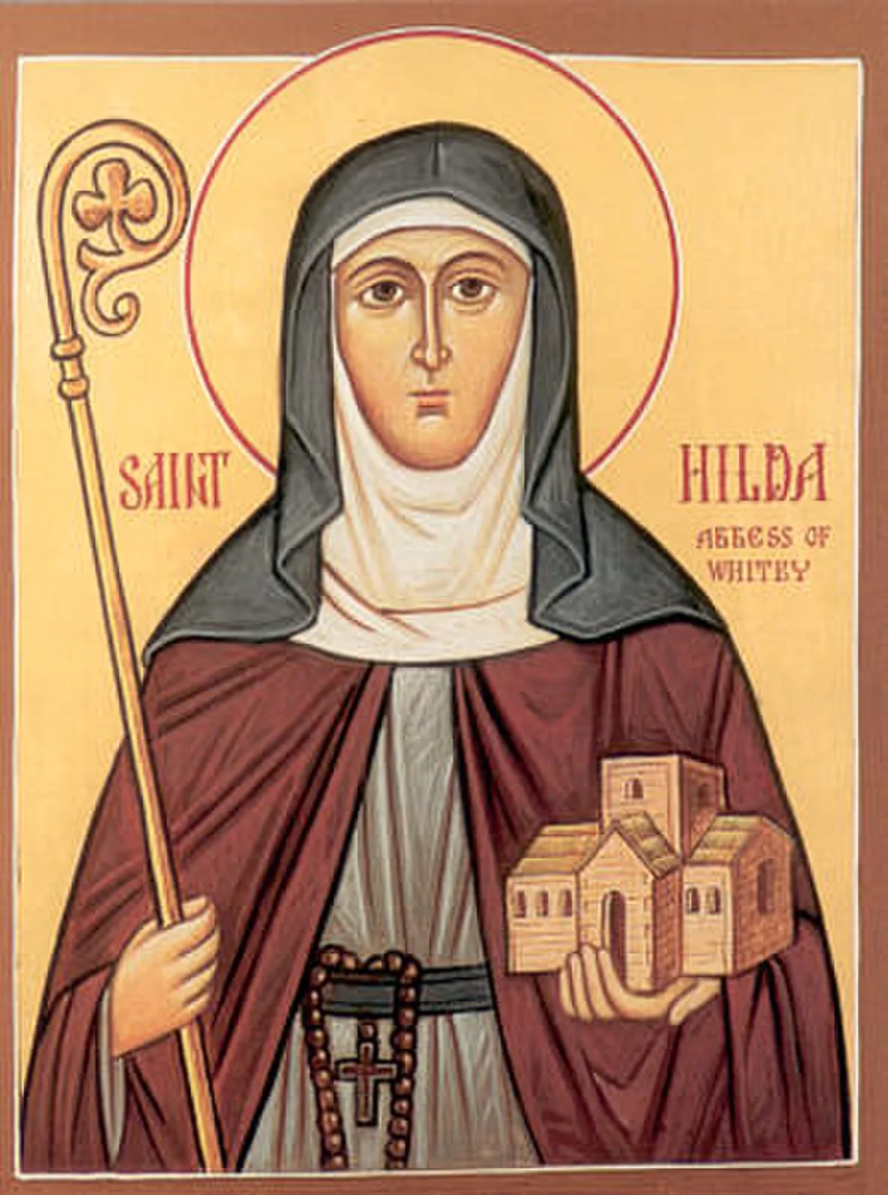 Portrait of Hilda von Whitby (614–680) – memorial page